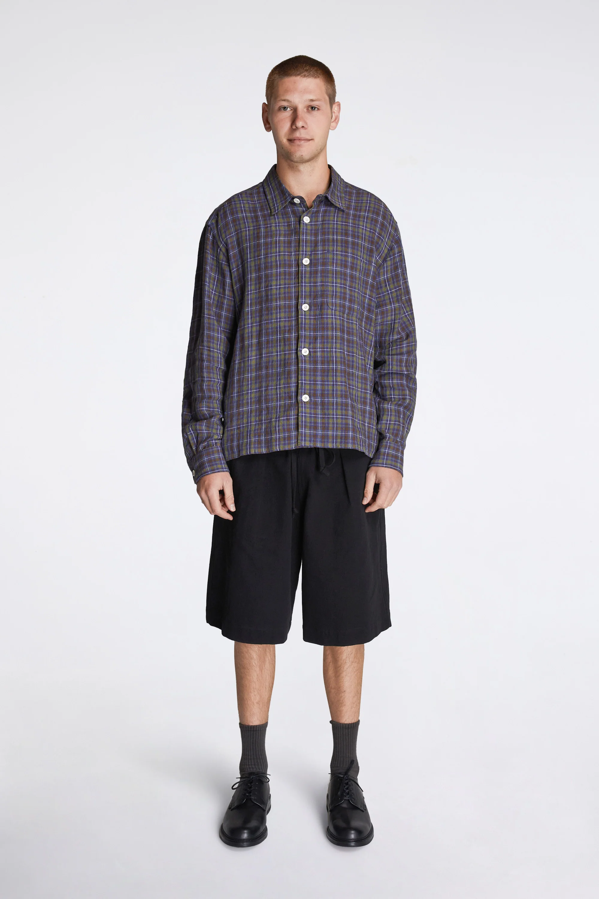 Relaxed Farmer Shirt Damson - Image 5
