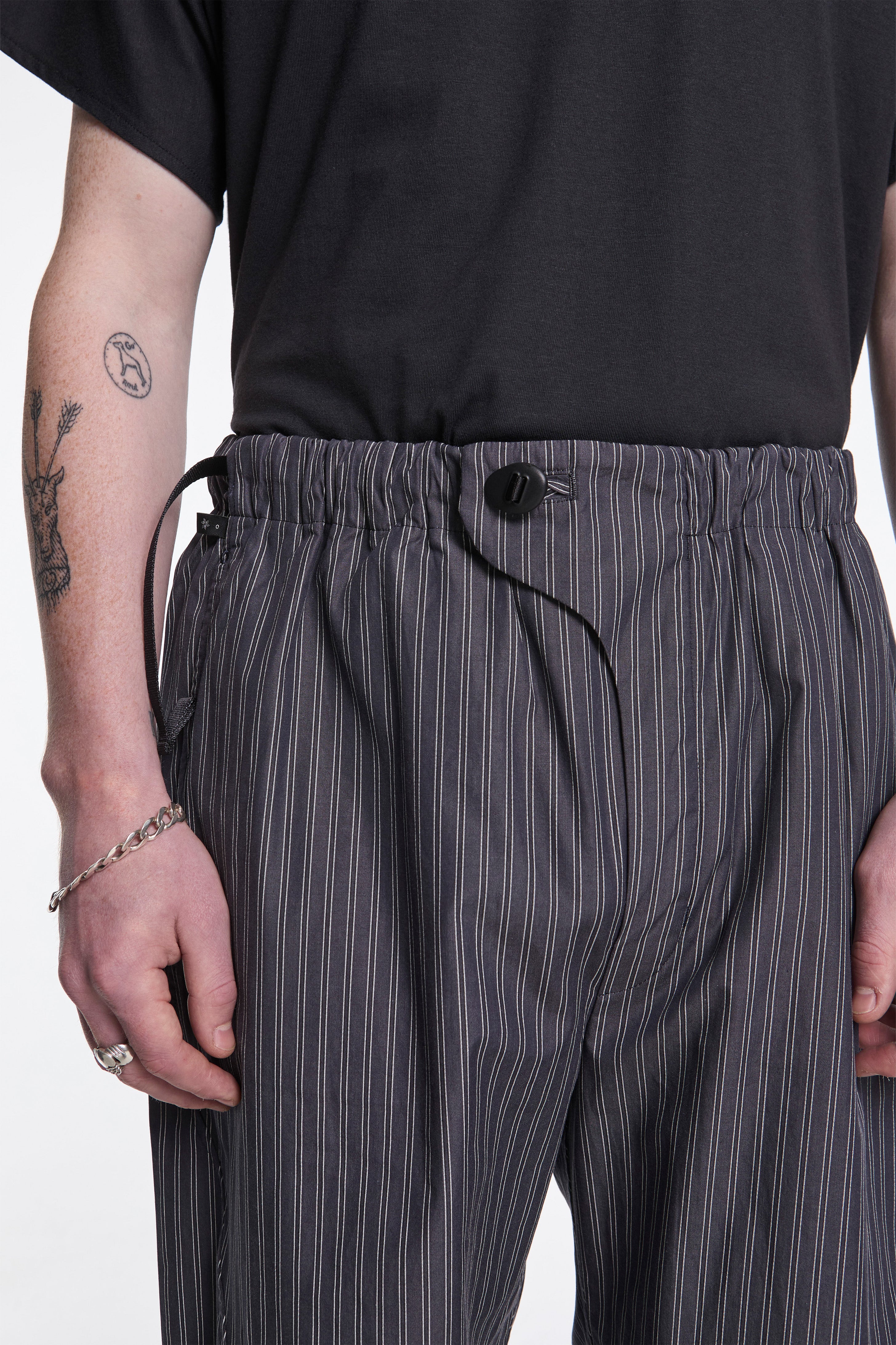 Retroreflective Striped Pants Deep Charcoal - Image 3