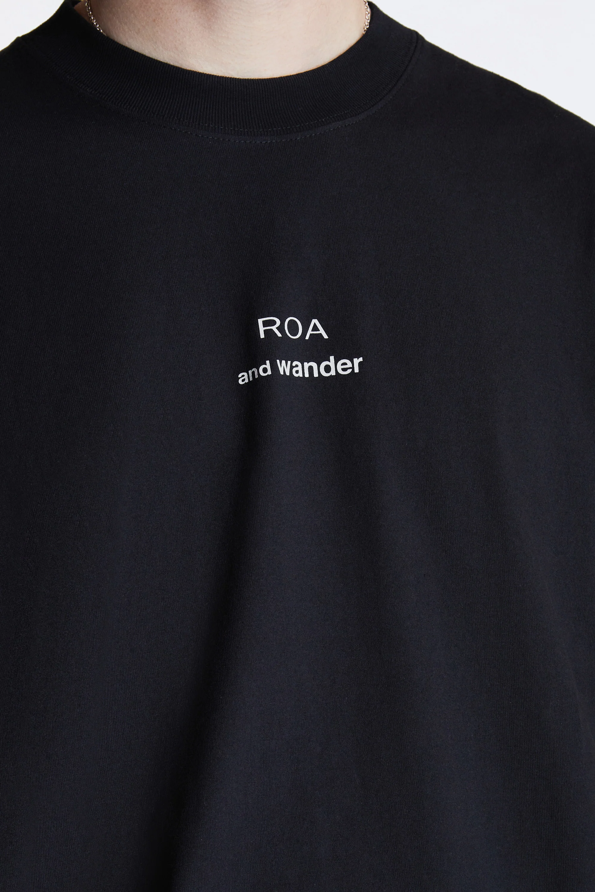 Roa × And Wander Printed T-Shirt Black - Image 3