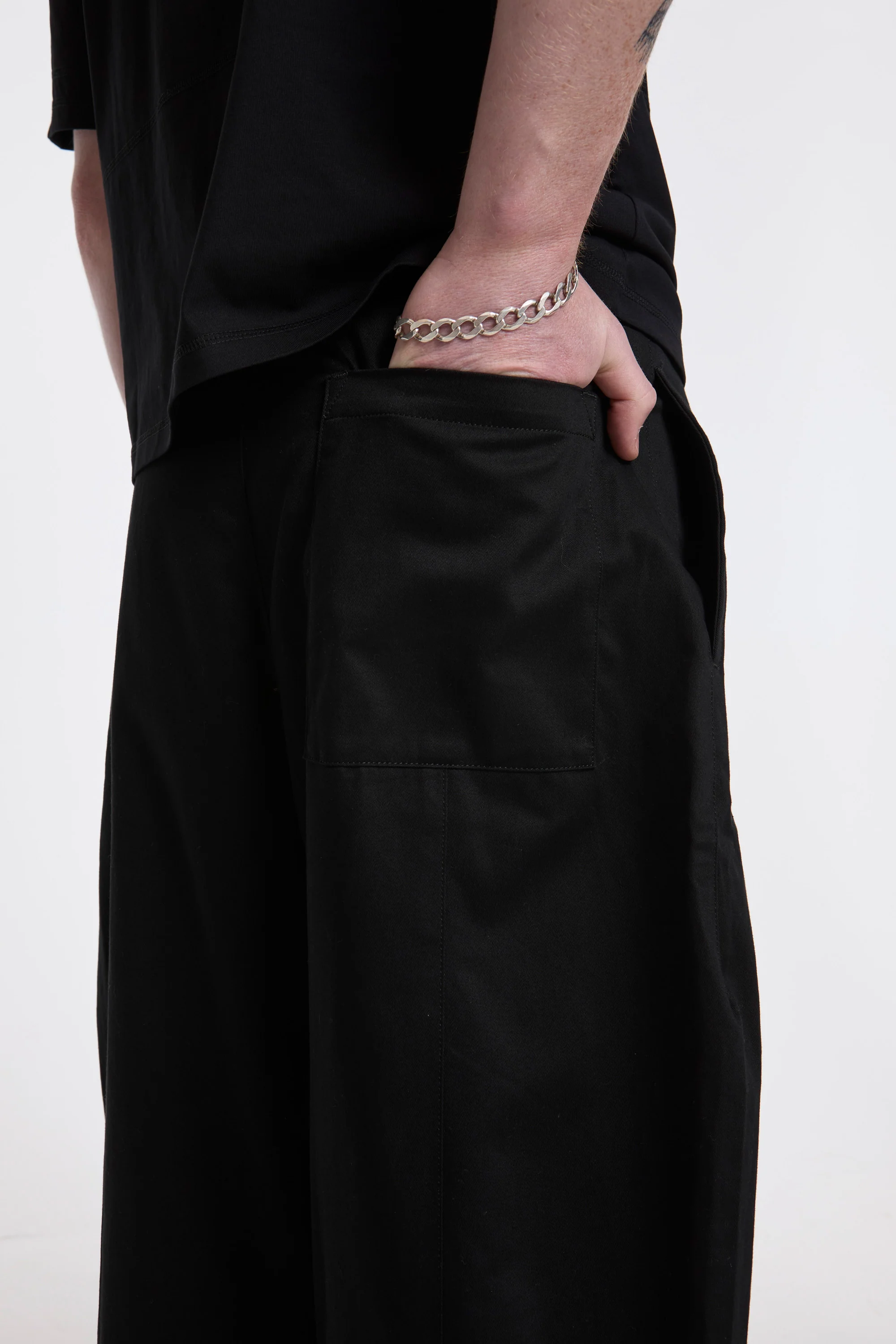 Box Pleat Trouser Black - Image 4