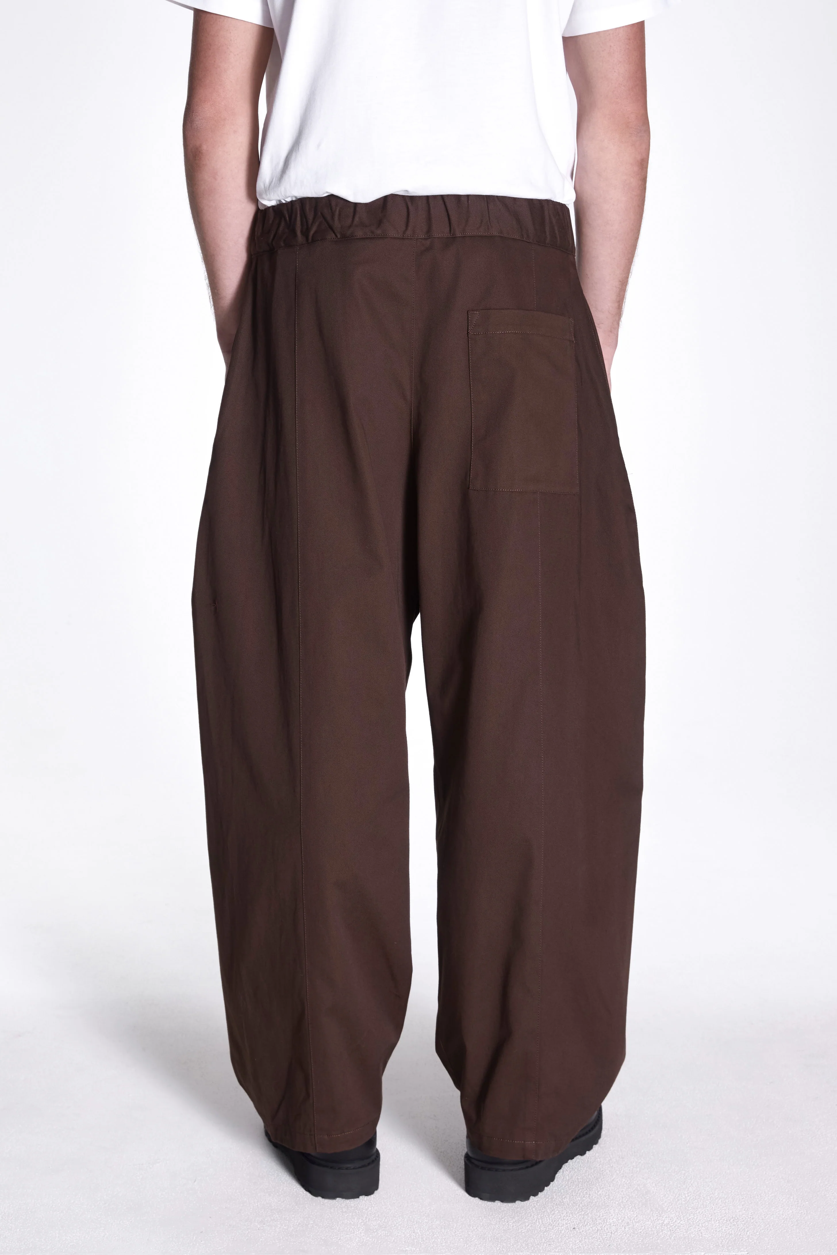 Box Pleat Trouser Brown - Image 2
