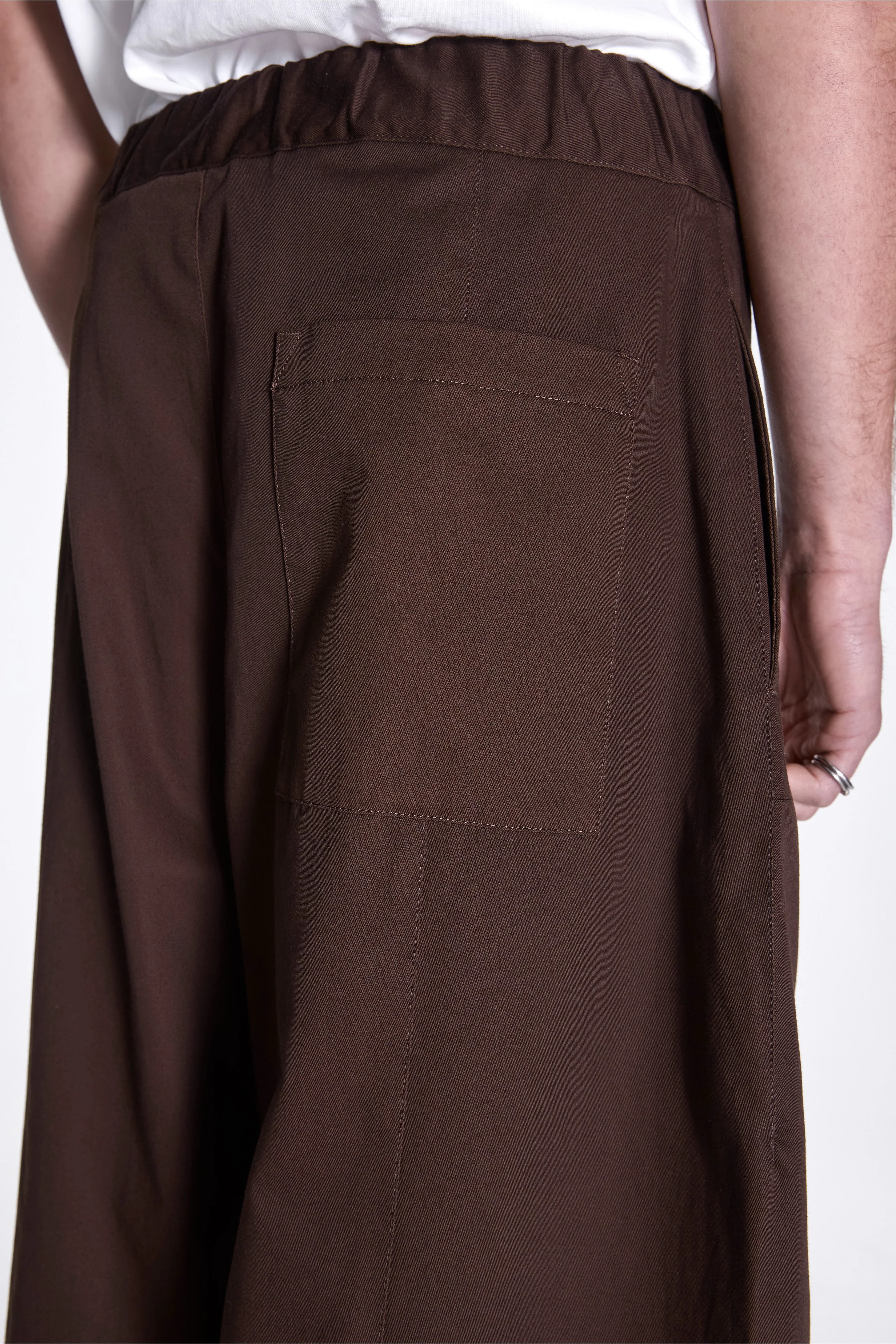 Box Pleat Trouser Brown - Image 4