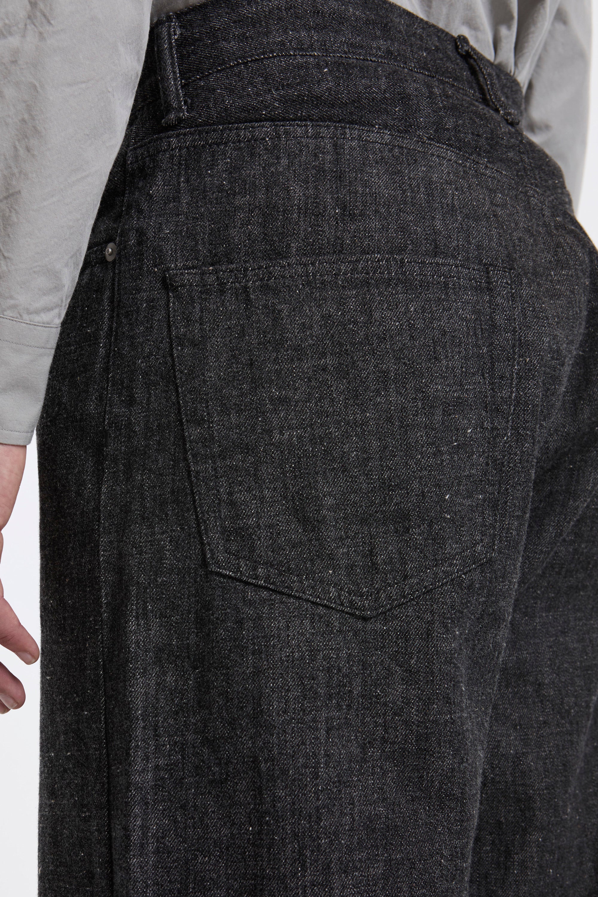 Selvage Denim Pants Black - Image 5