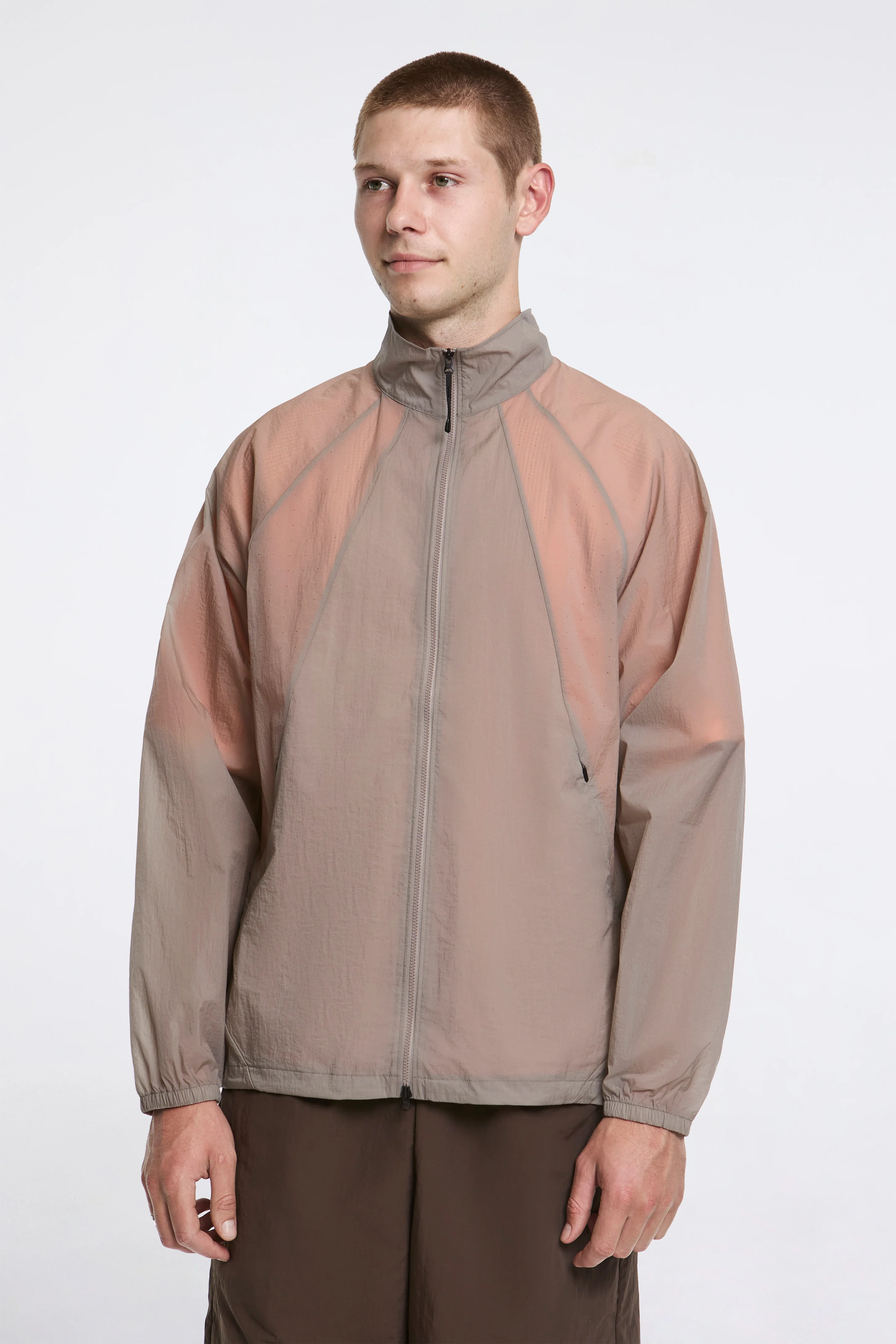 Sheer Nylon Wind Jacket Arid Beige - Image 2