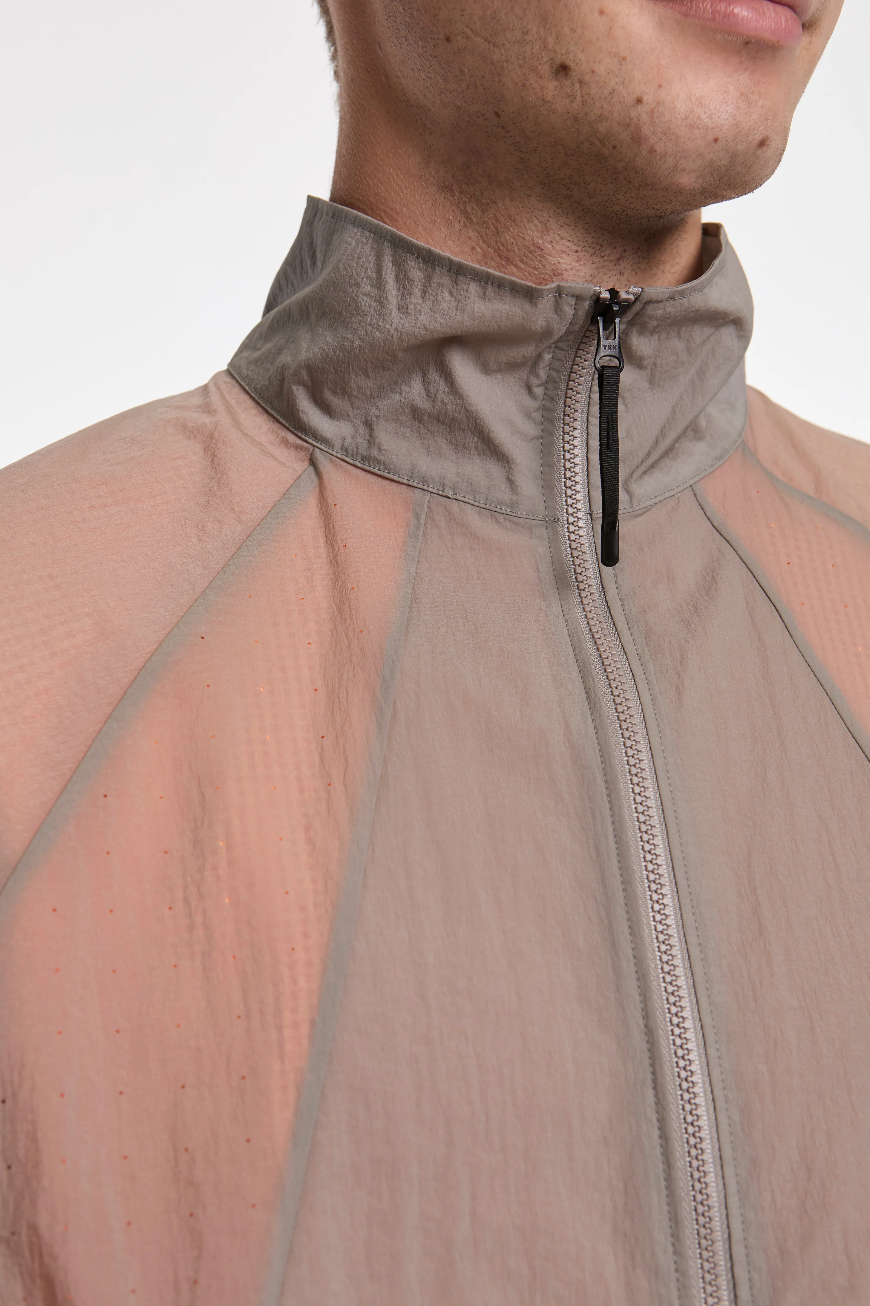 Sheer Nylon Wind Jacket Arid Beige - Image 3