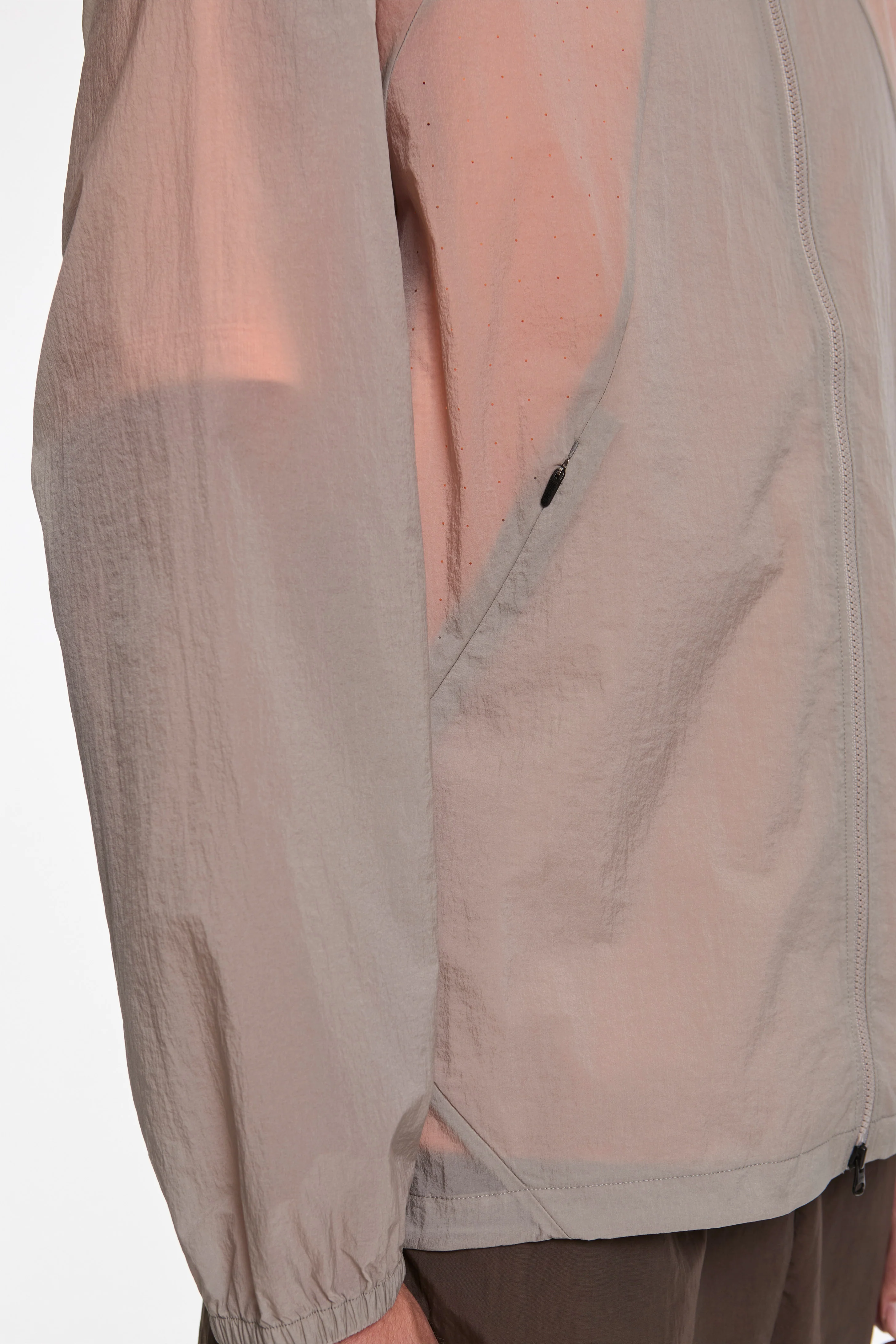 Sheer Nylon Wind Jacket Arid Beige - Image 4