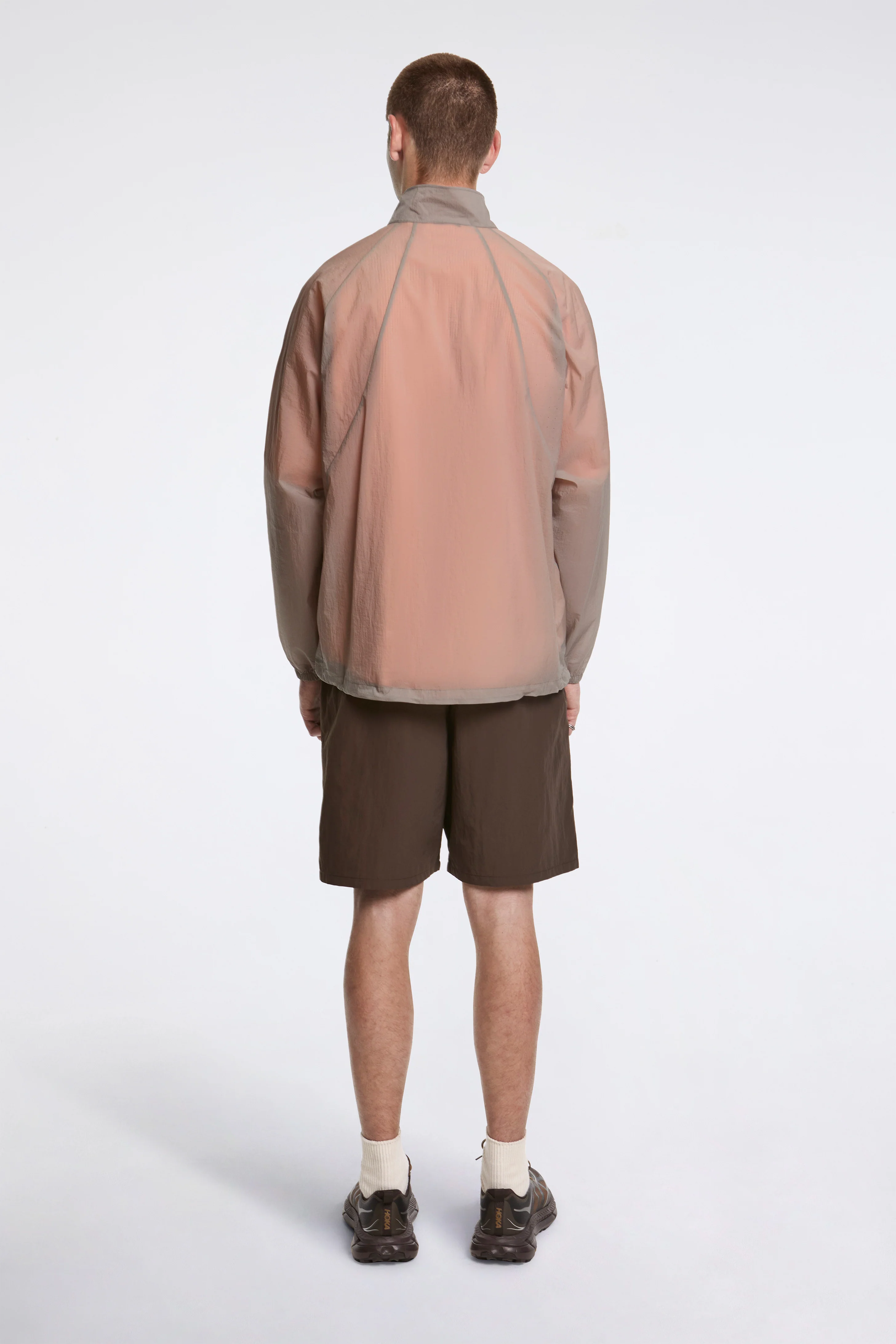 Sheer Nylon Wind Jacket Arid Beige - Image 6