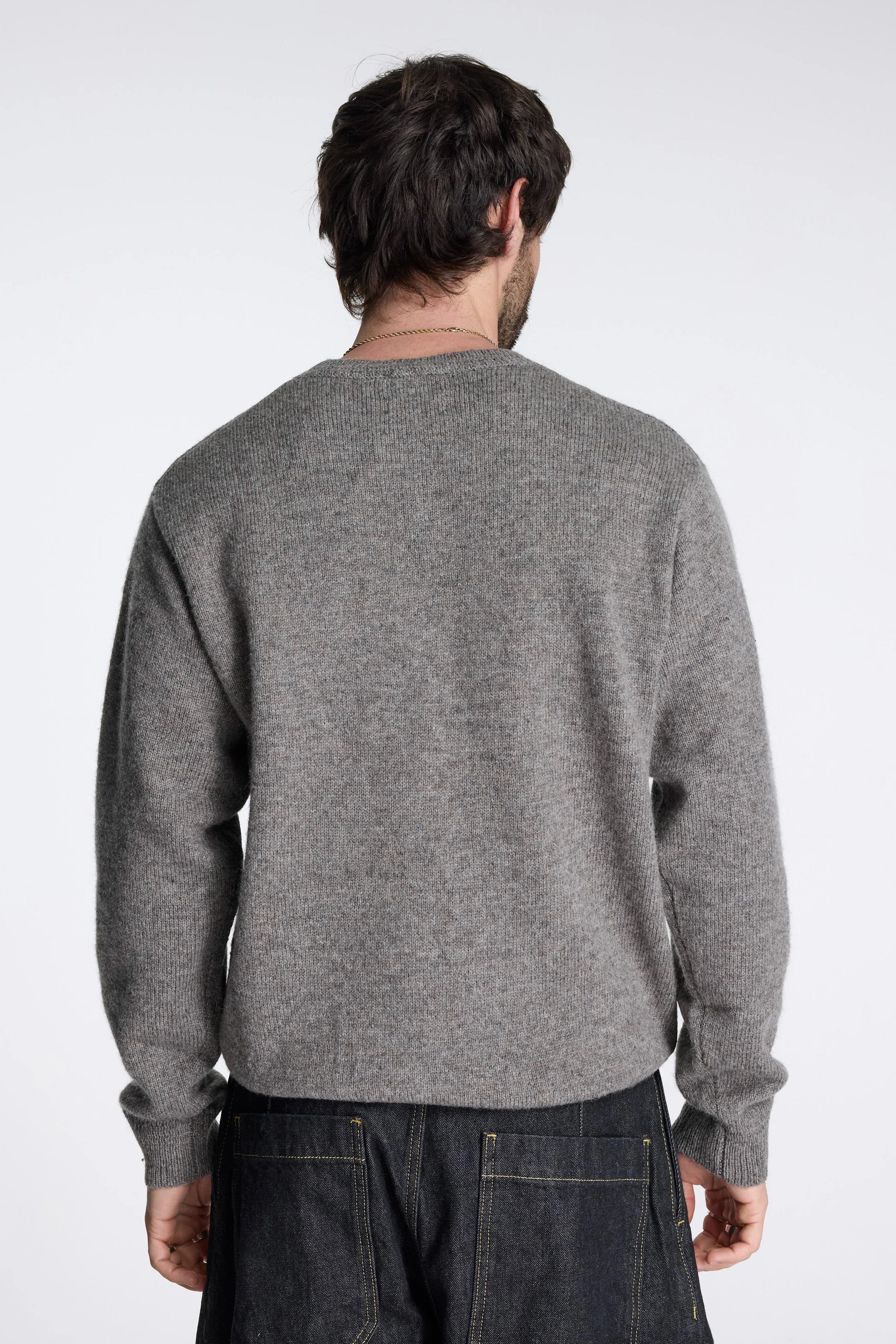 Shetland Wool Crew Stone Heather - Image 4