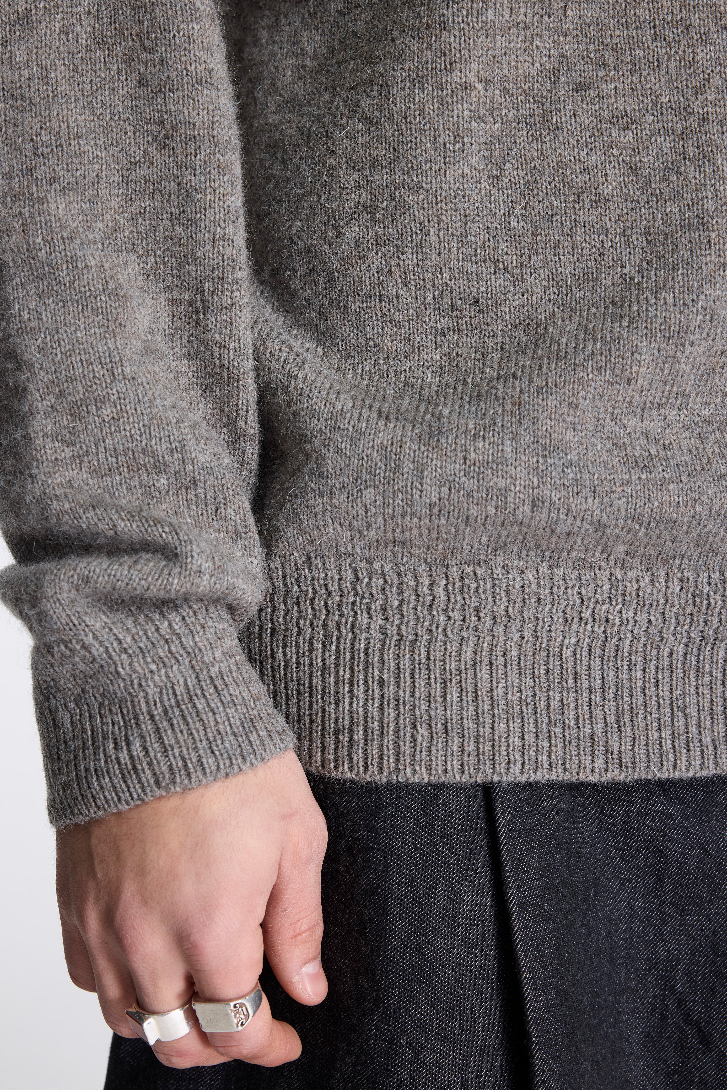Shetland Wool Crew Stone Heather - Image 5