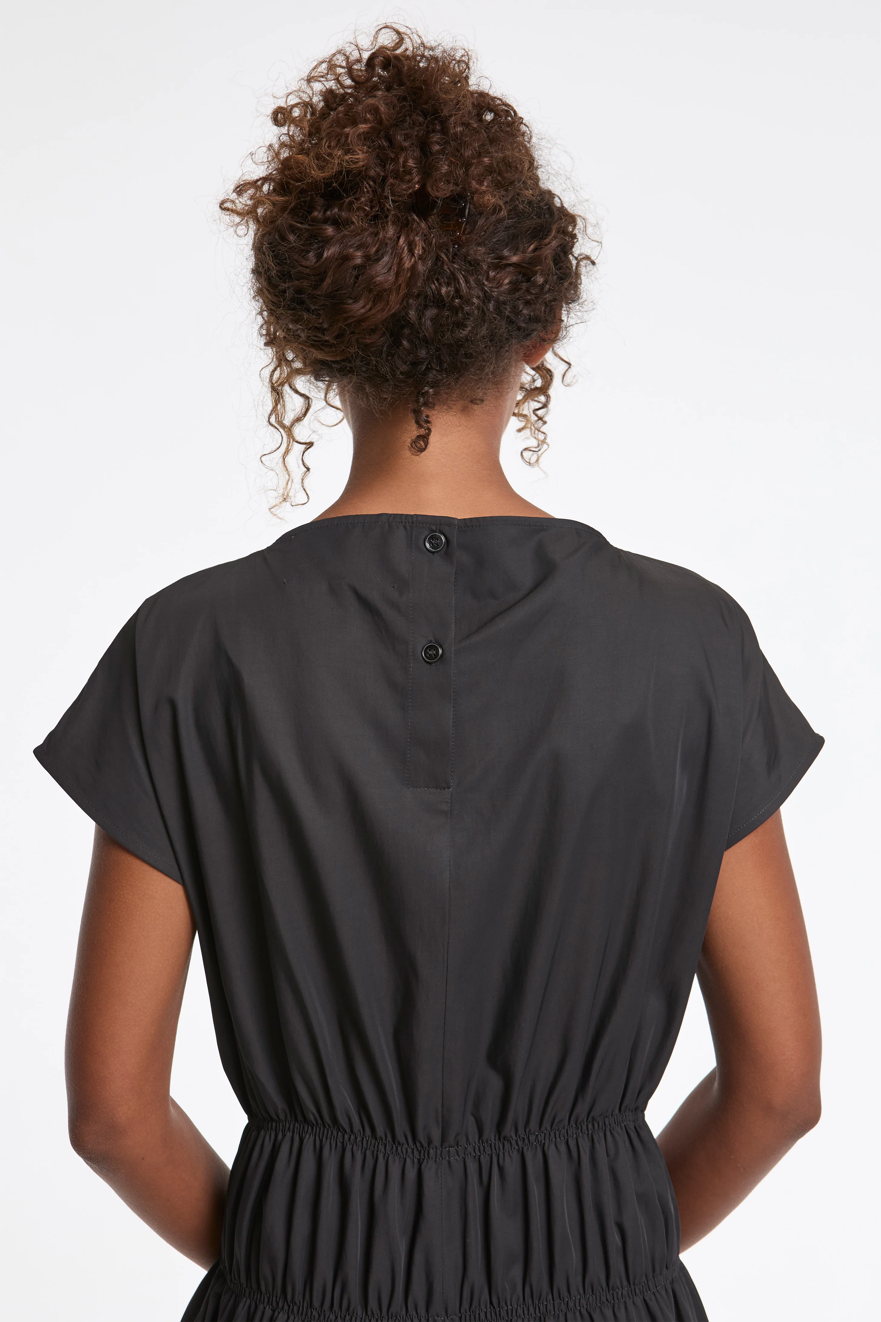 Simos Enzyme Viscose Dress Coal - Image 3