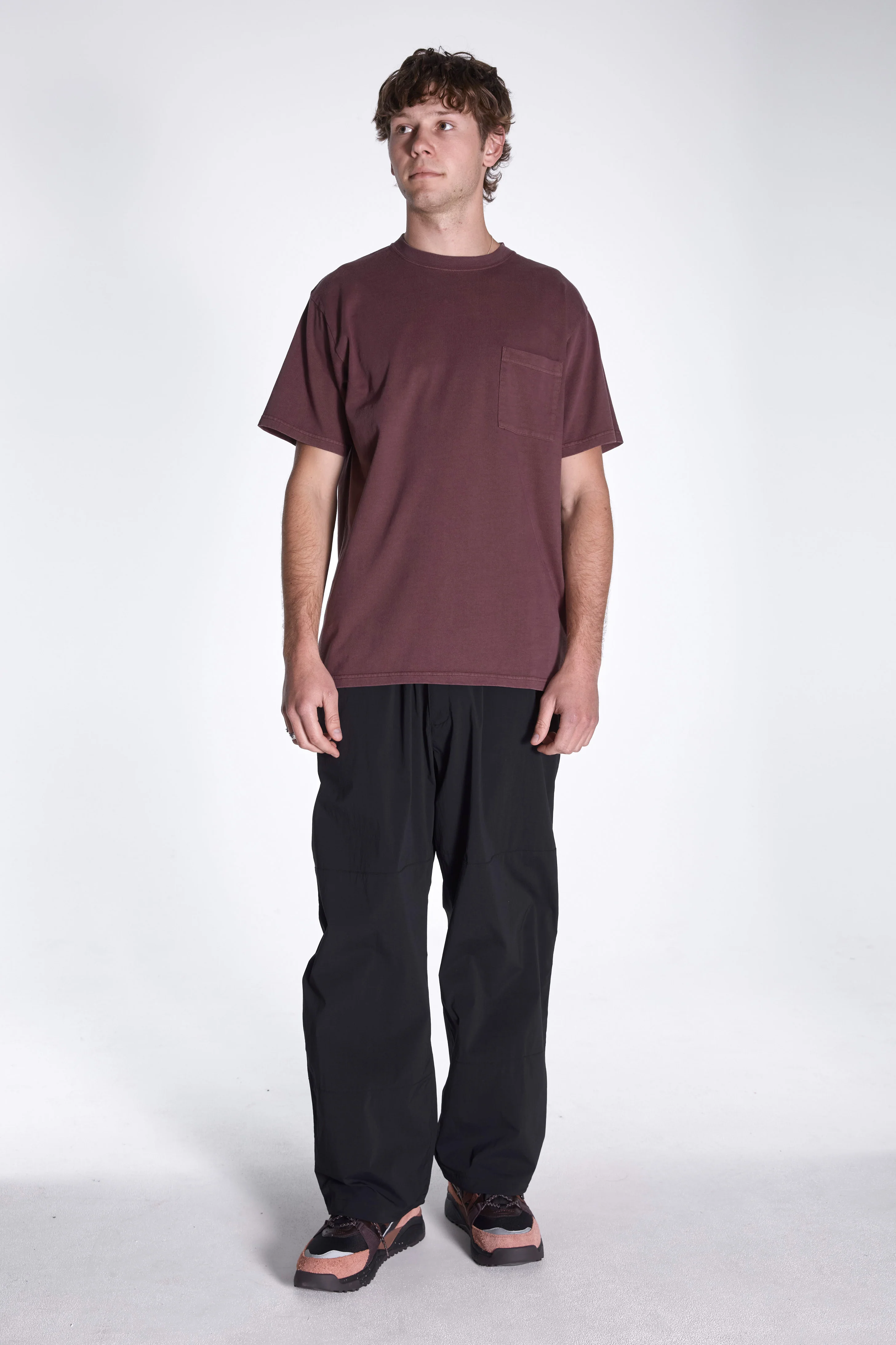 Garment Dyed T-Shirt Burgundy - Image 5