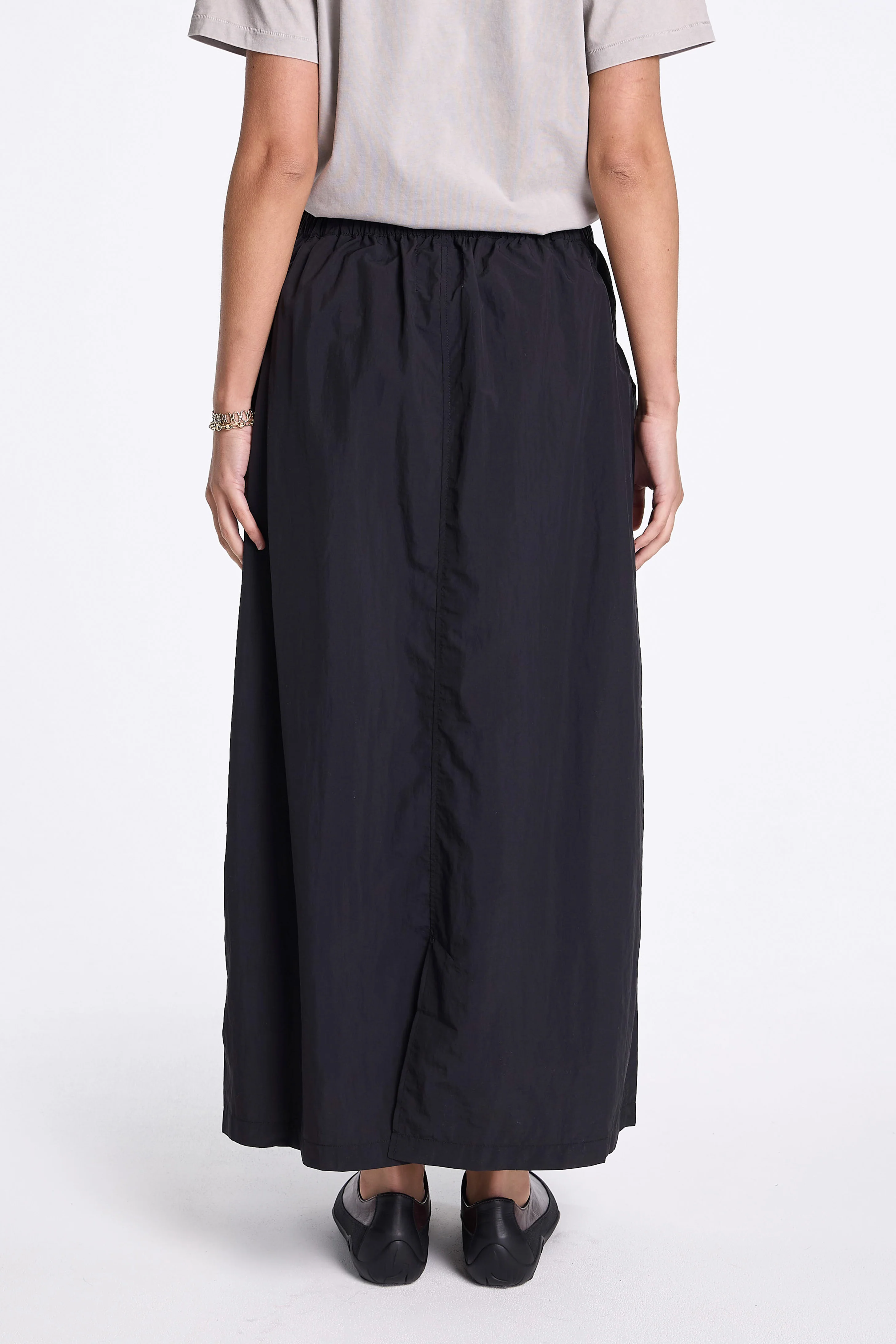 Nylon Tussah Utility Storage Skirt Black - Image 4