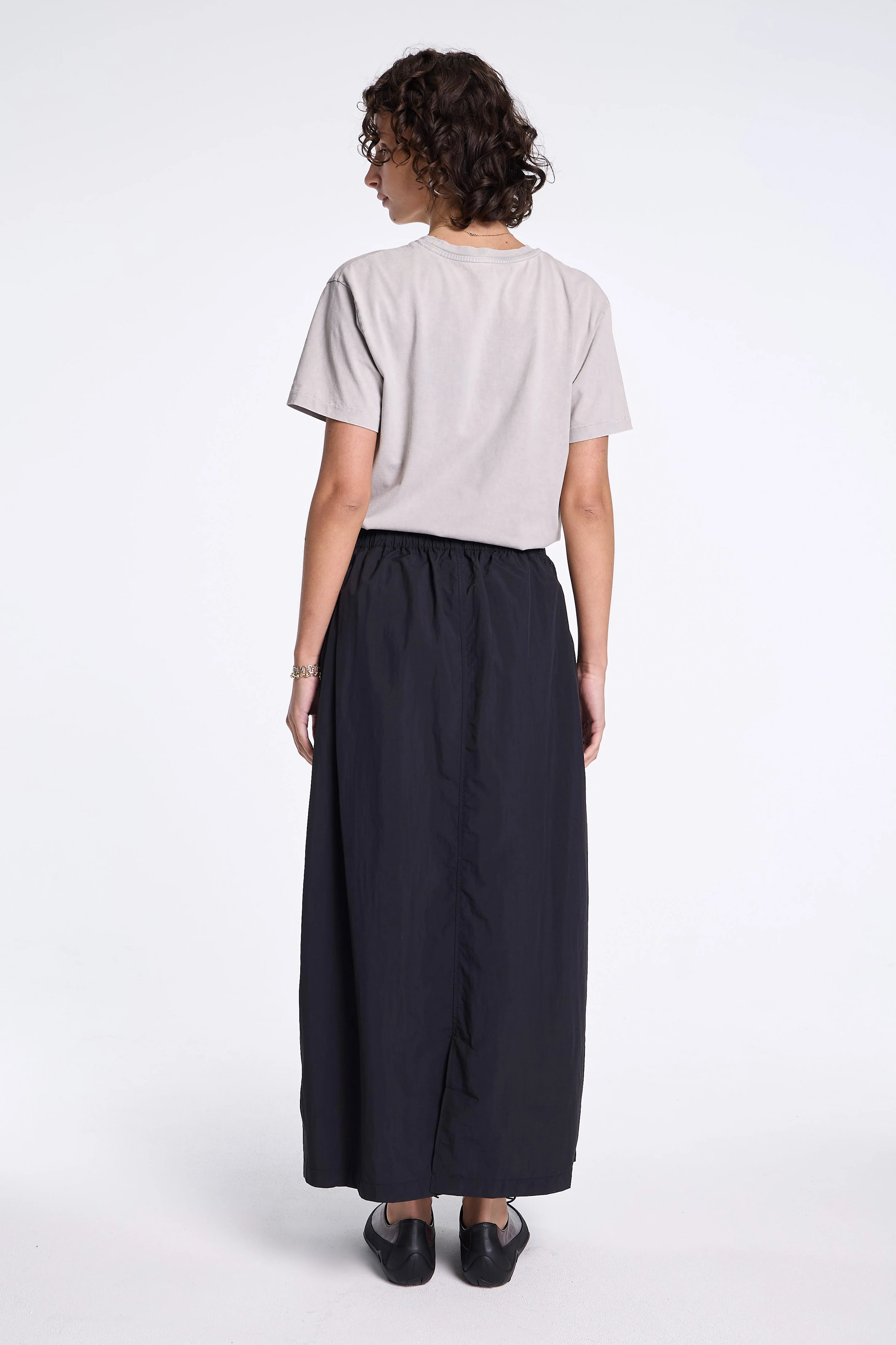 Nylon Tussah Utility Storage Skirt Black - Image 5