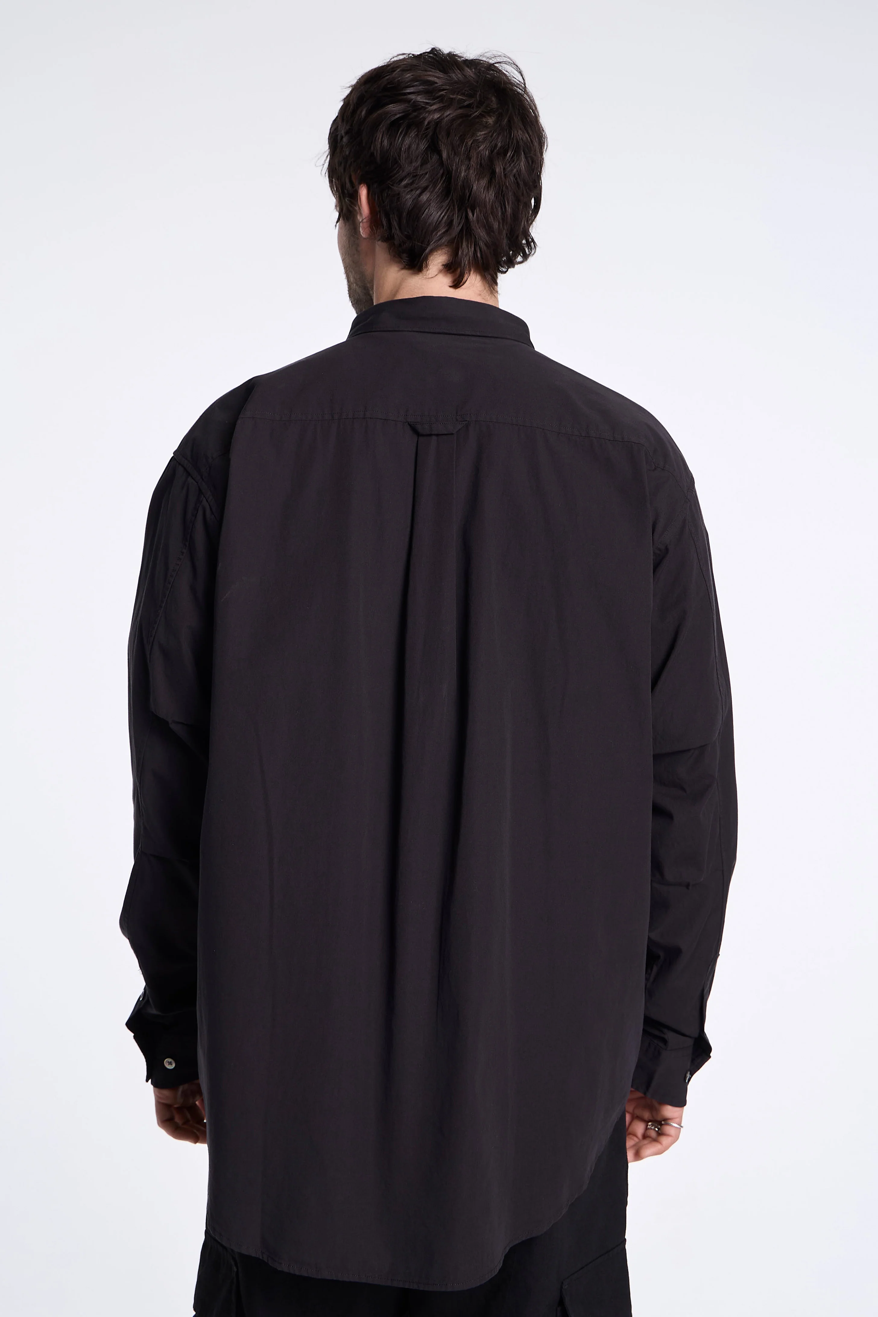 Organic Cotton Pullover Shirt Black - Image 4
