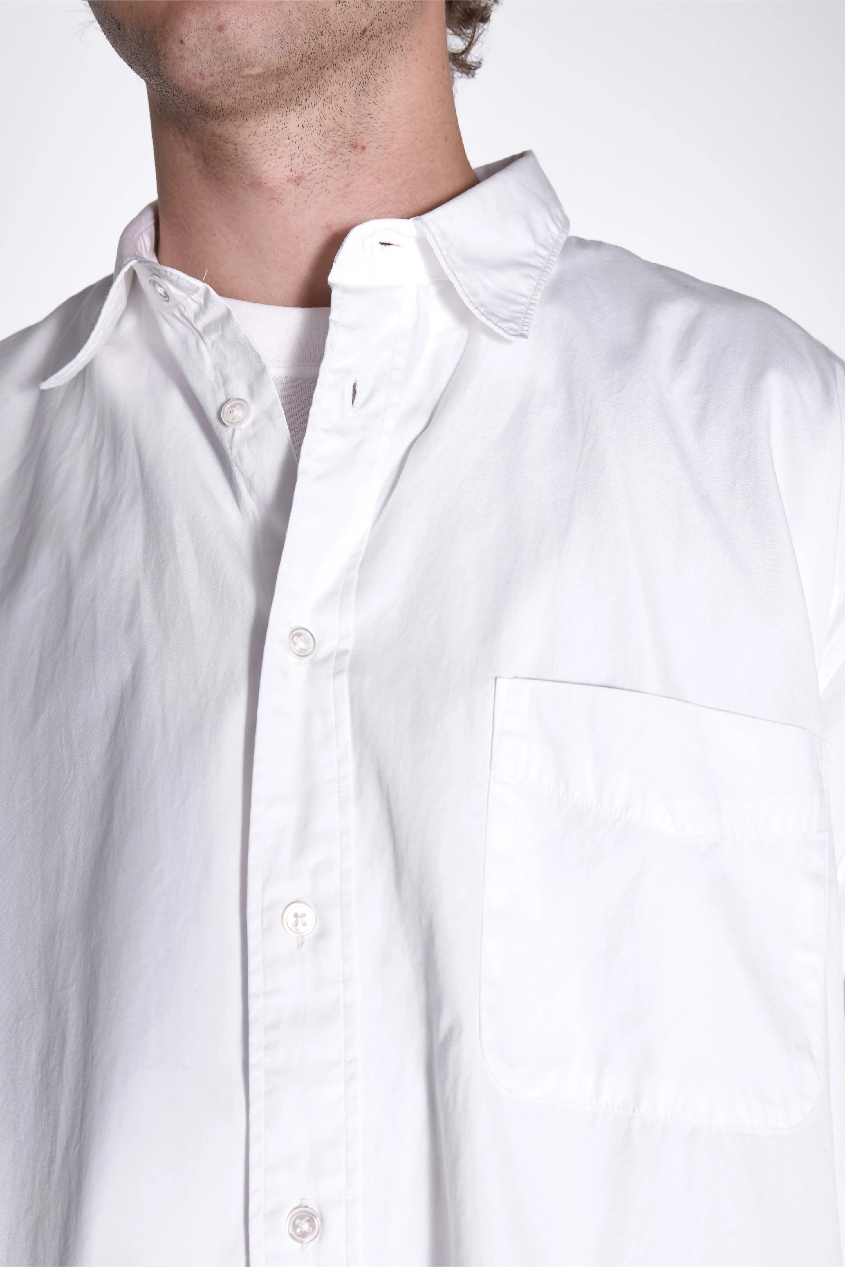 Organic Cotton Shirt White - Image 3