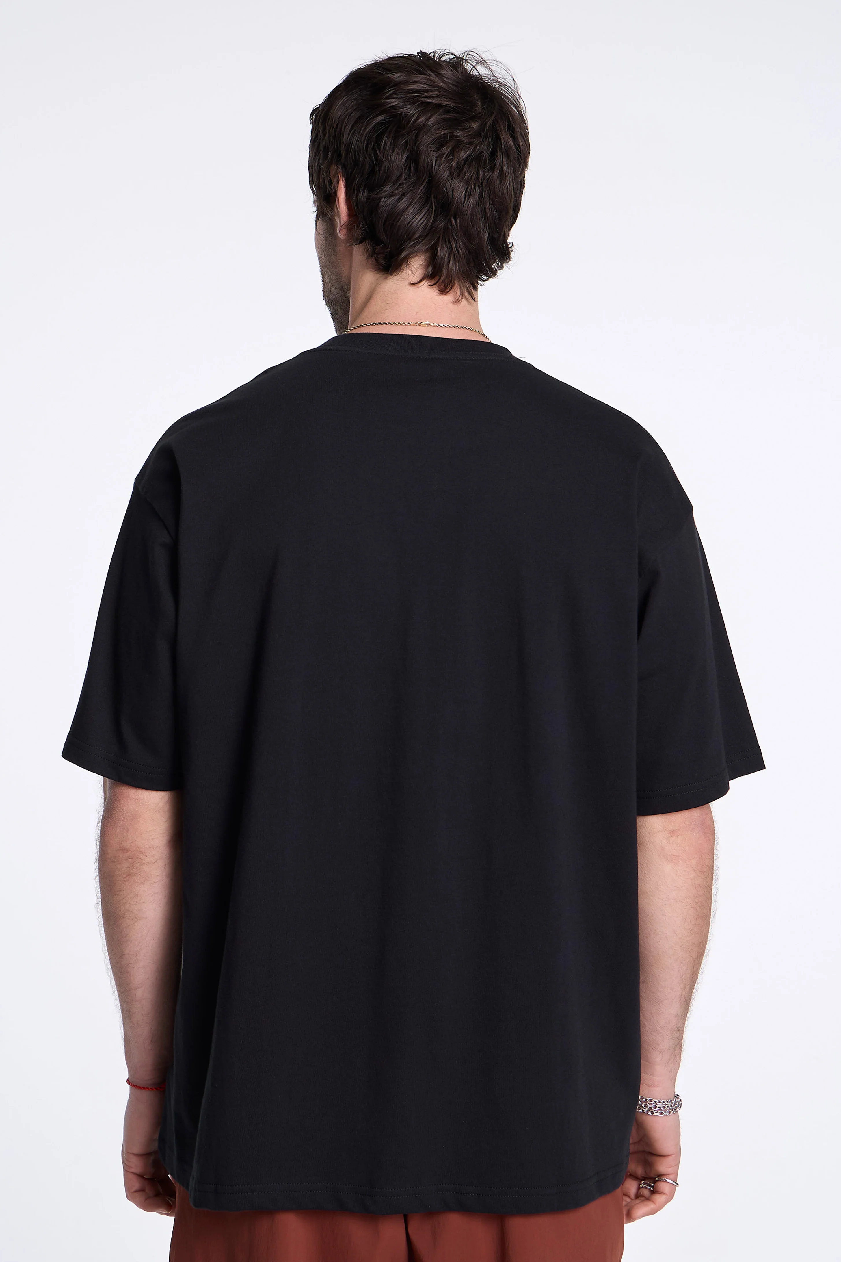 Soft Cotton Relaxed Logo T-Shirt Black - Image 2