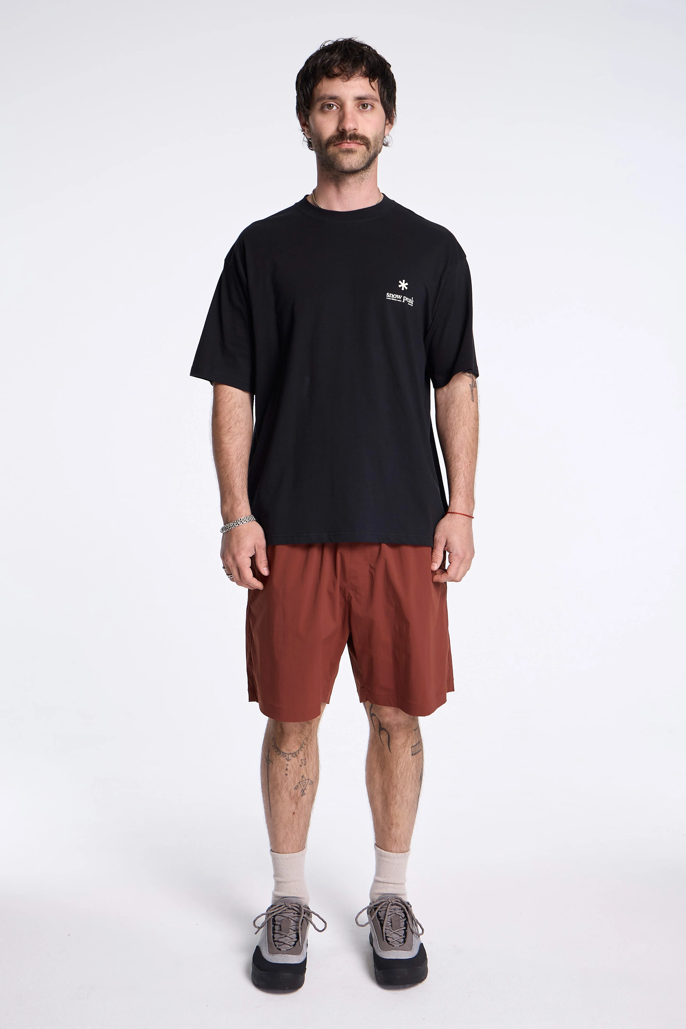 Soft Cotton Relaxed Logo T-Shirt Black - Image 4