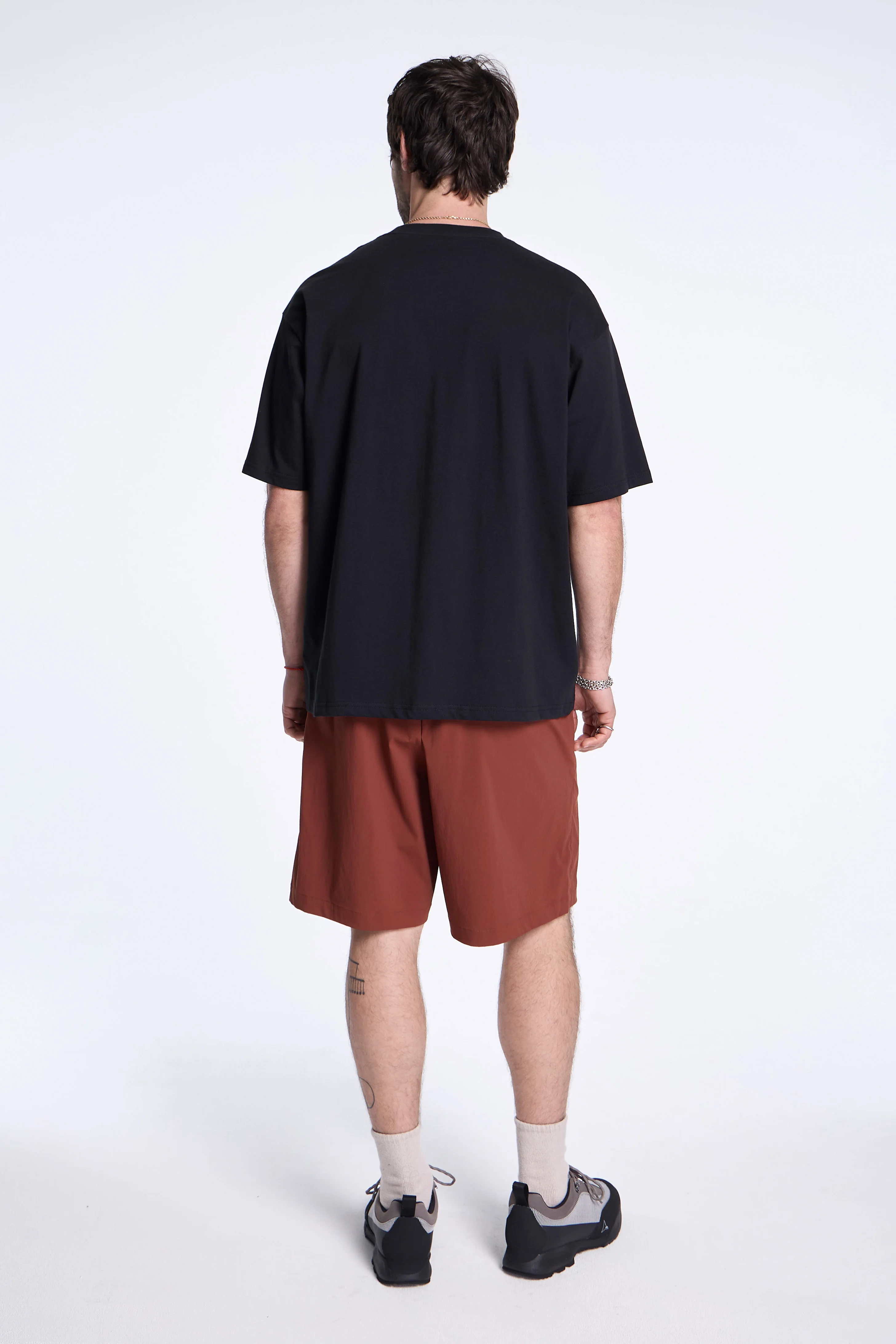 Soft Cotton Relaxed Logo T-Shirt Black - Image 5