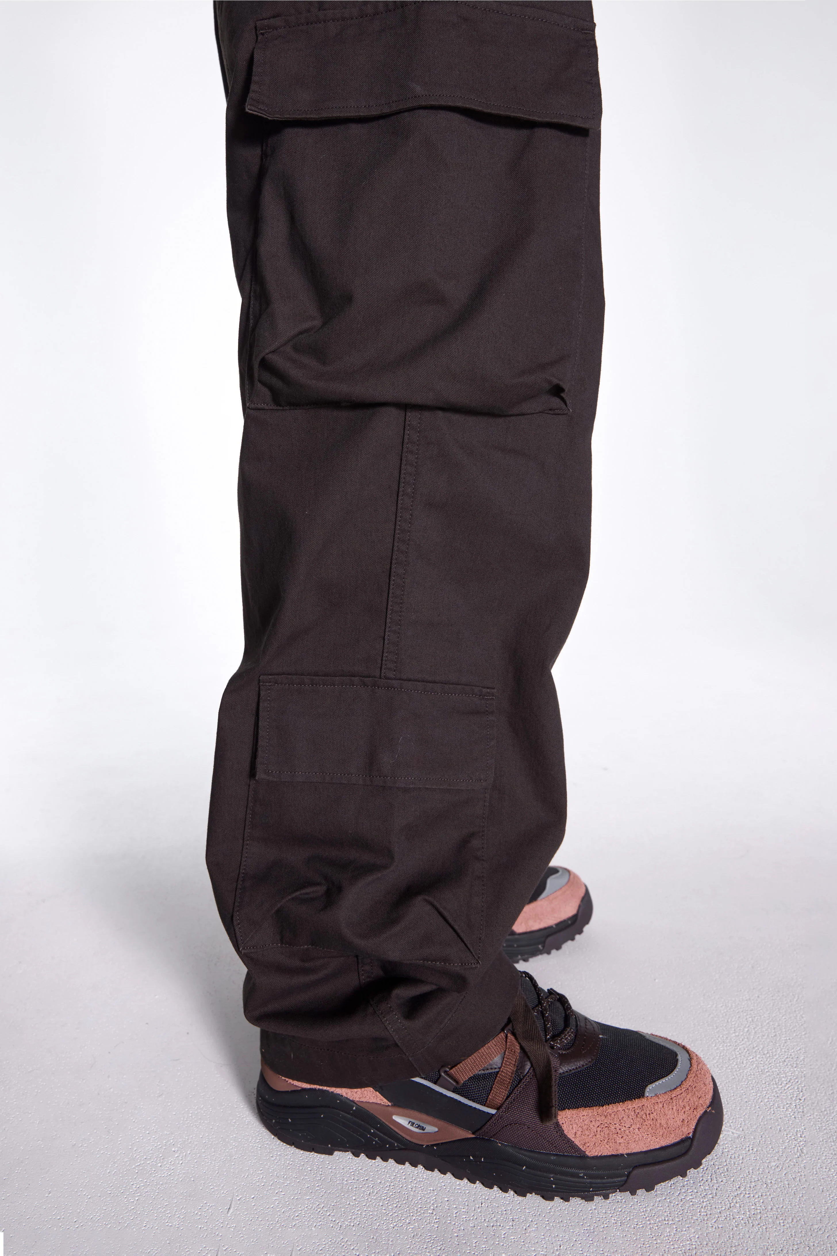 Takibi Chino Cargo Pants Dark Brown - Image 7