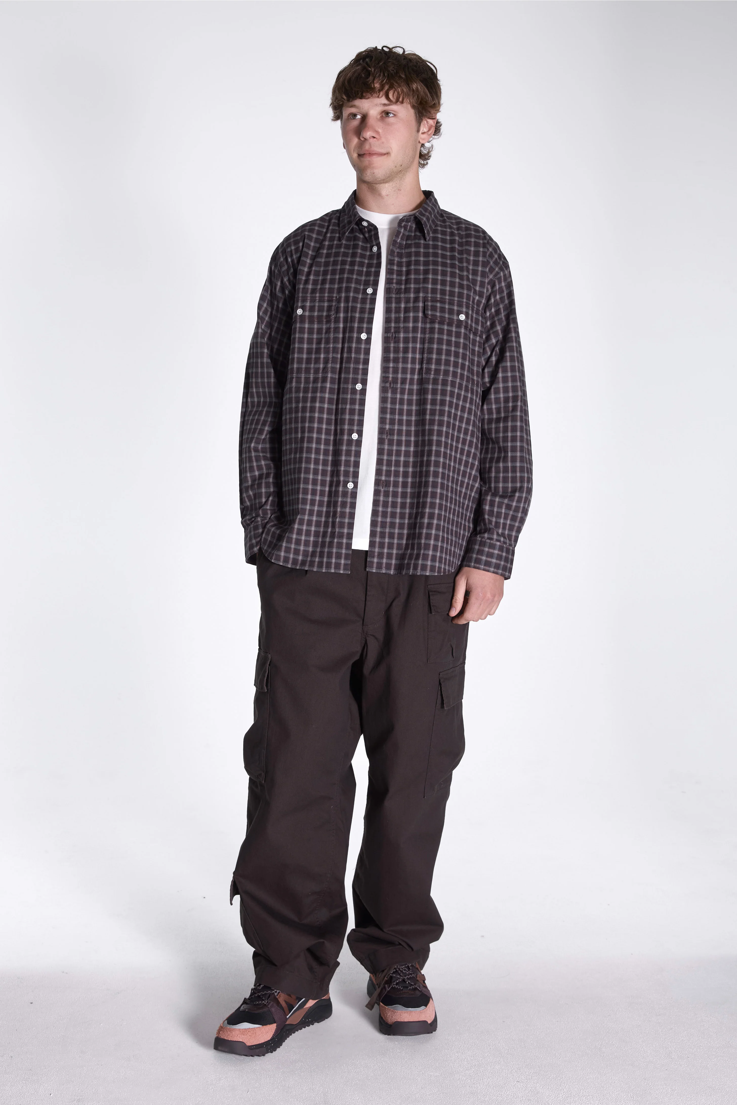 Takibi Chino Cargo Pants Dark Brown - Image 8