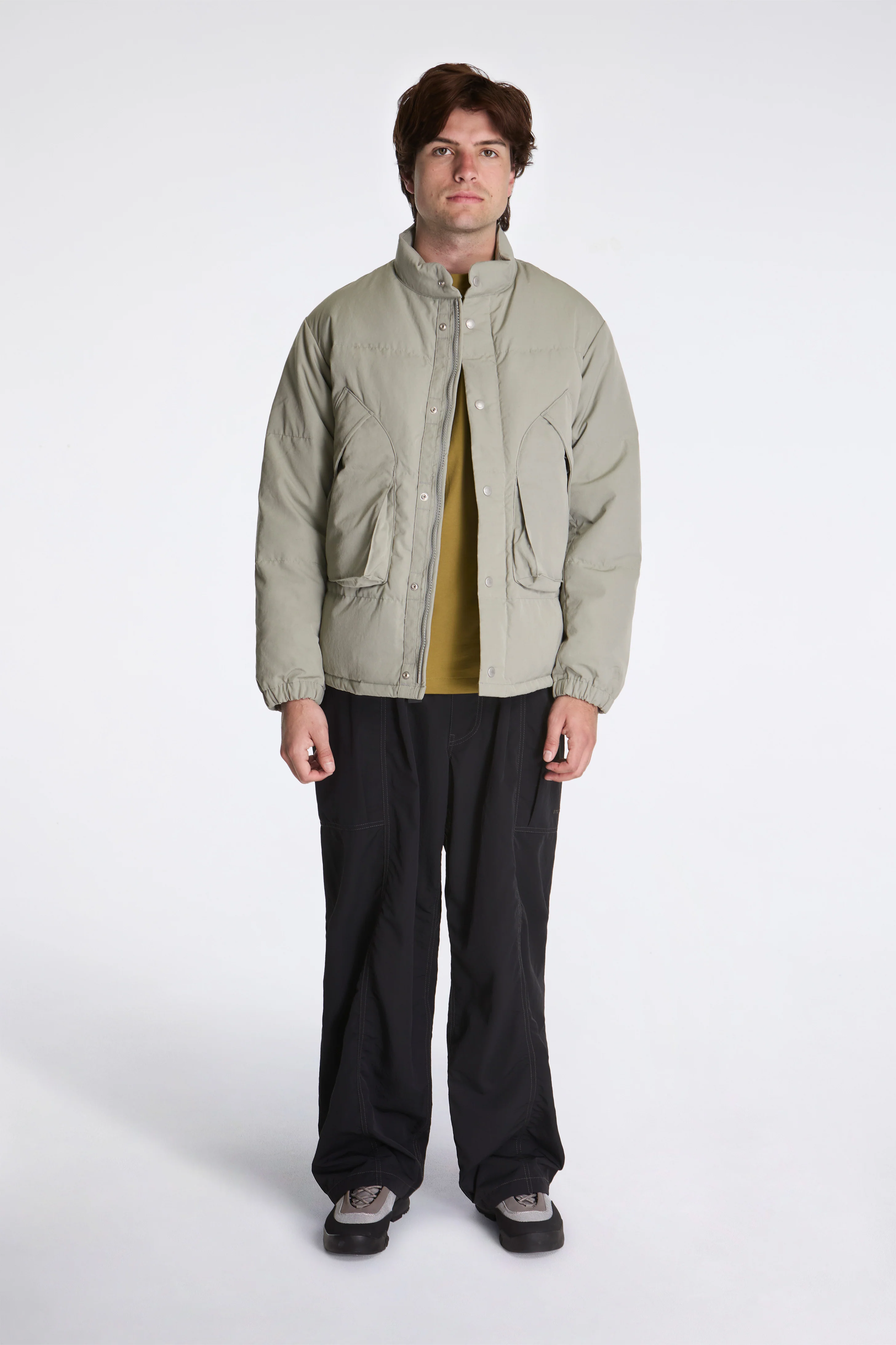 Takibi Weather Down Jacket Light Olive - Image 5
