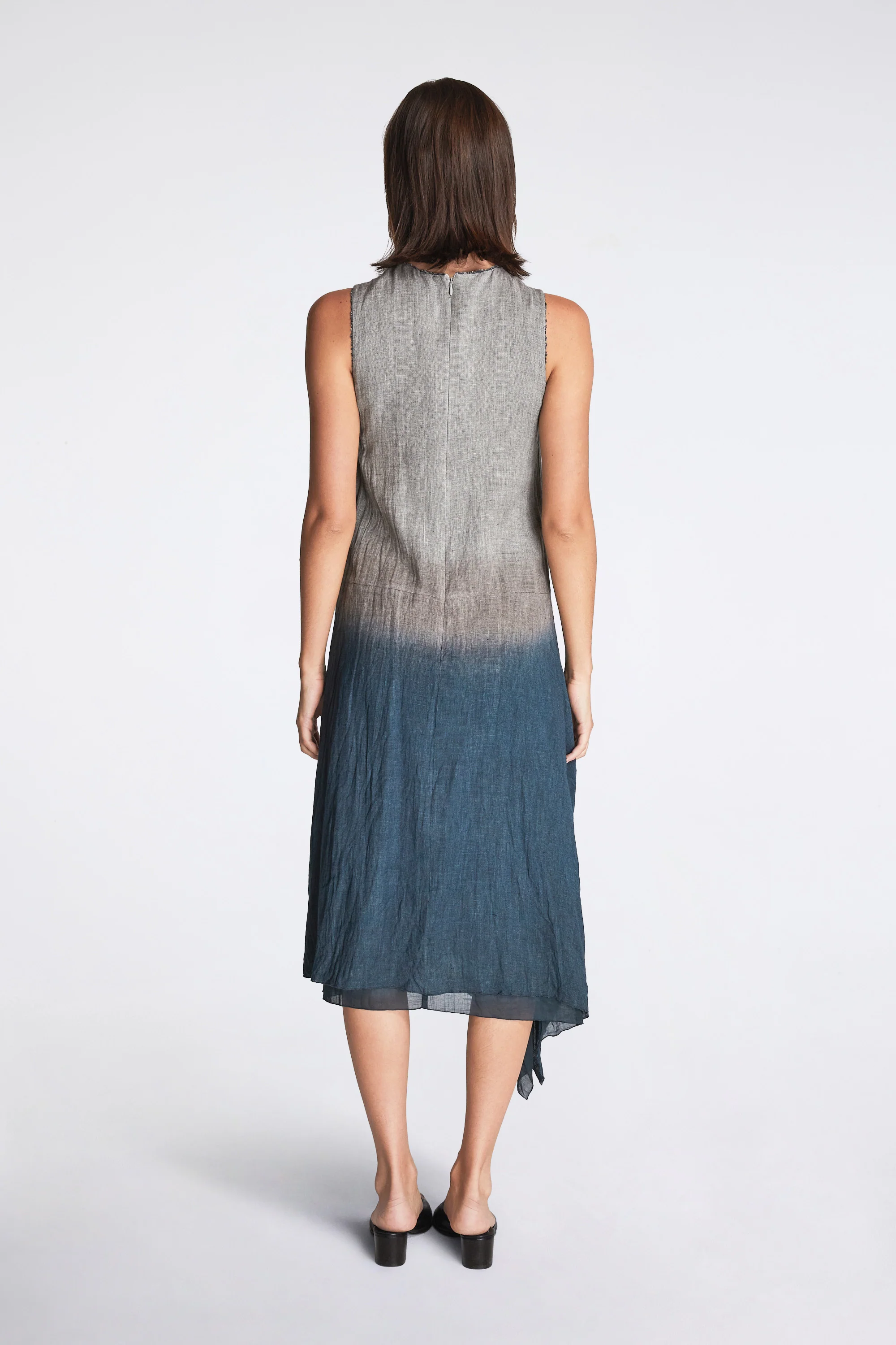 Sopchem Dress Linen Mesh Indigo X Plum - Image 2