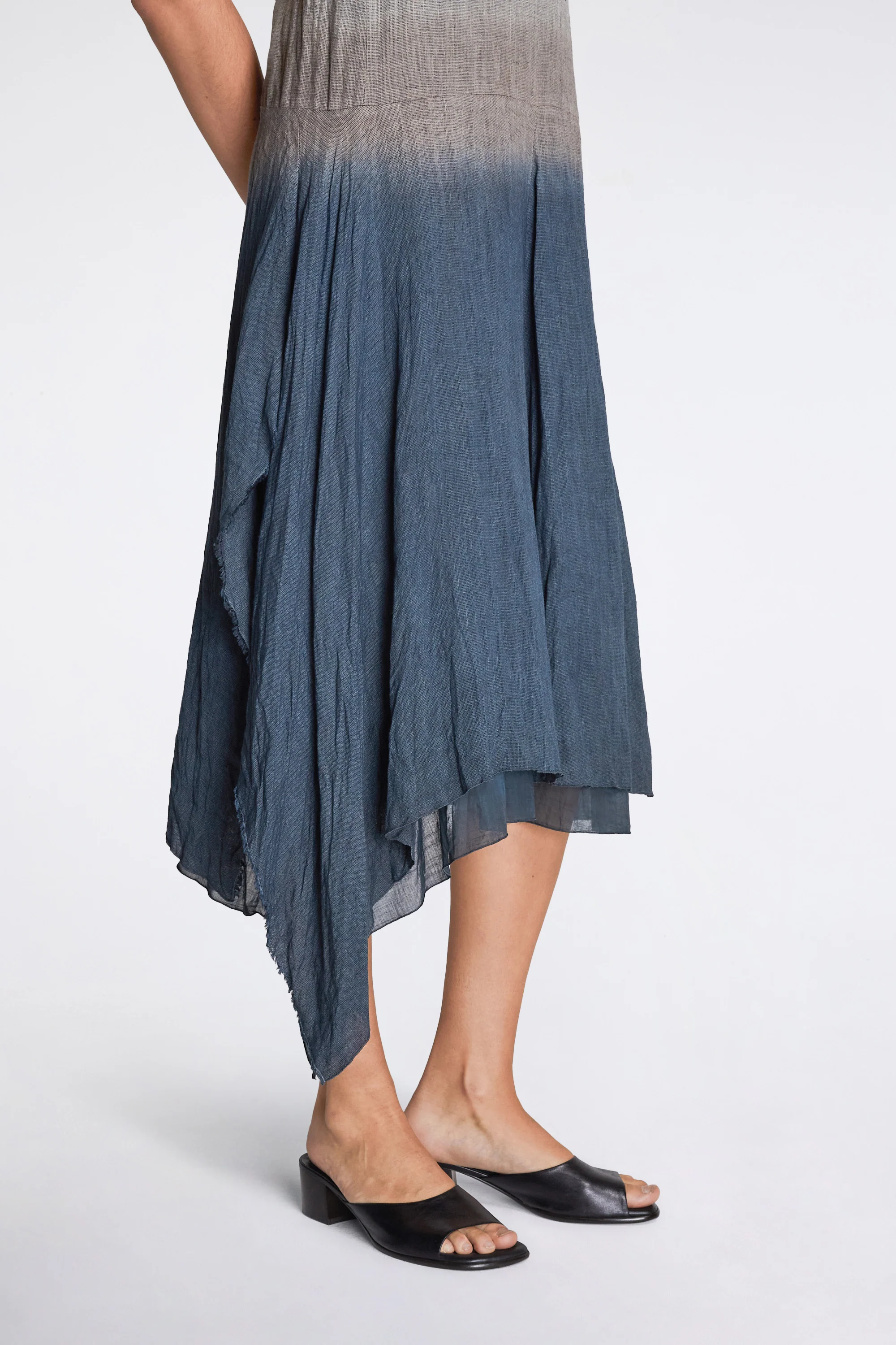 Sopchem Dress Linen Mesh Indigo X Plum - Image 3