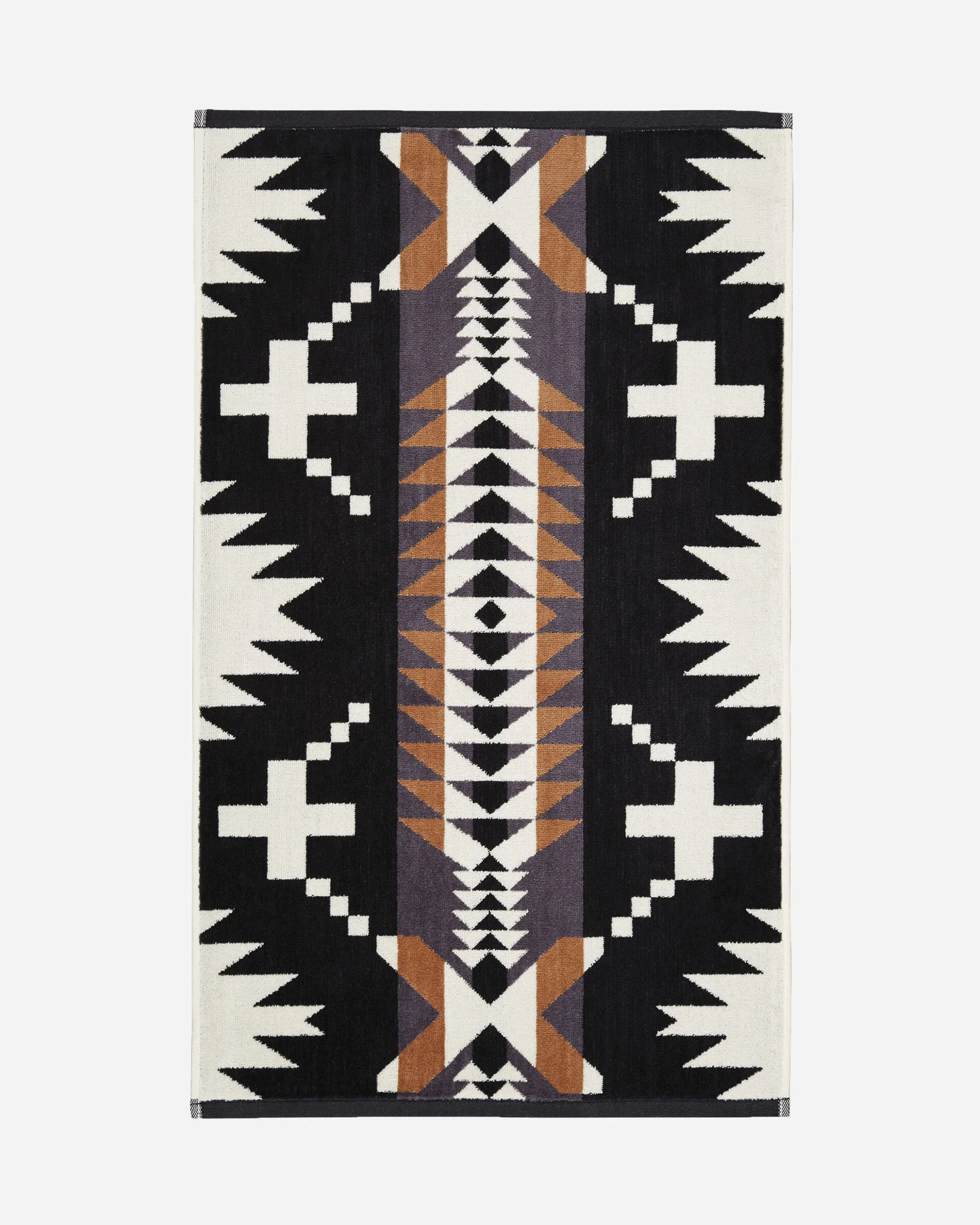 Jacquard Towel Collection Spider Rock Black / White - Image 3