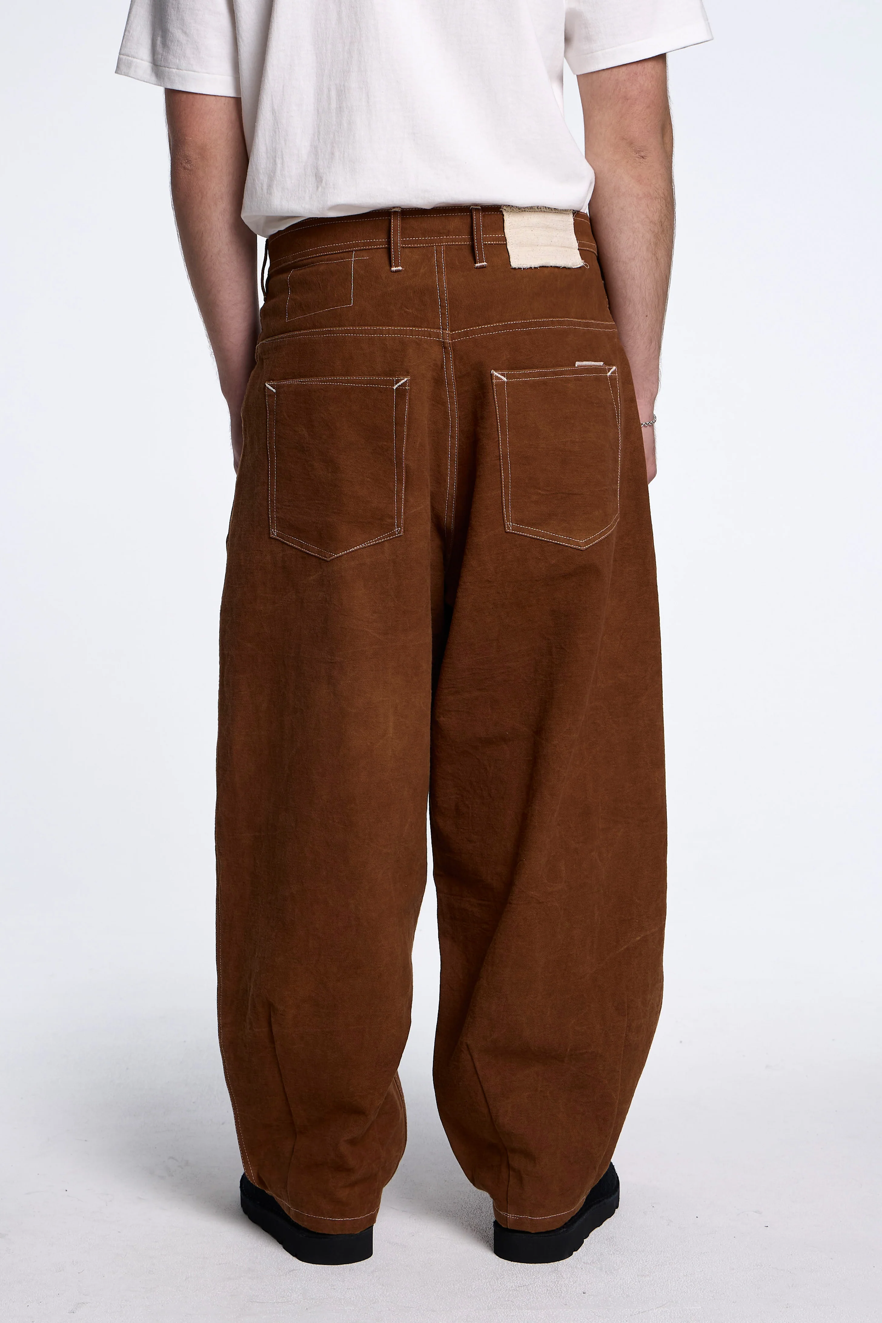 Lush Pants Brown Wonky-Wear. - Image 2