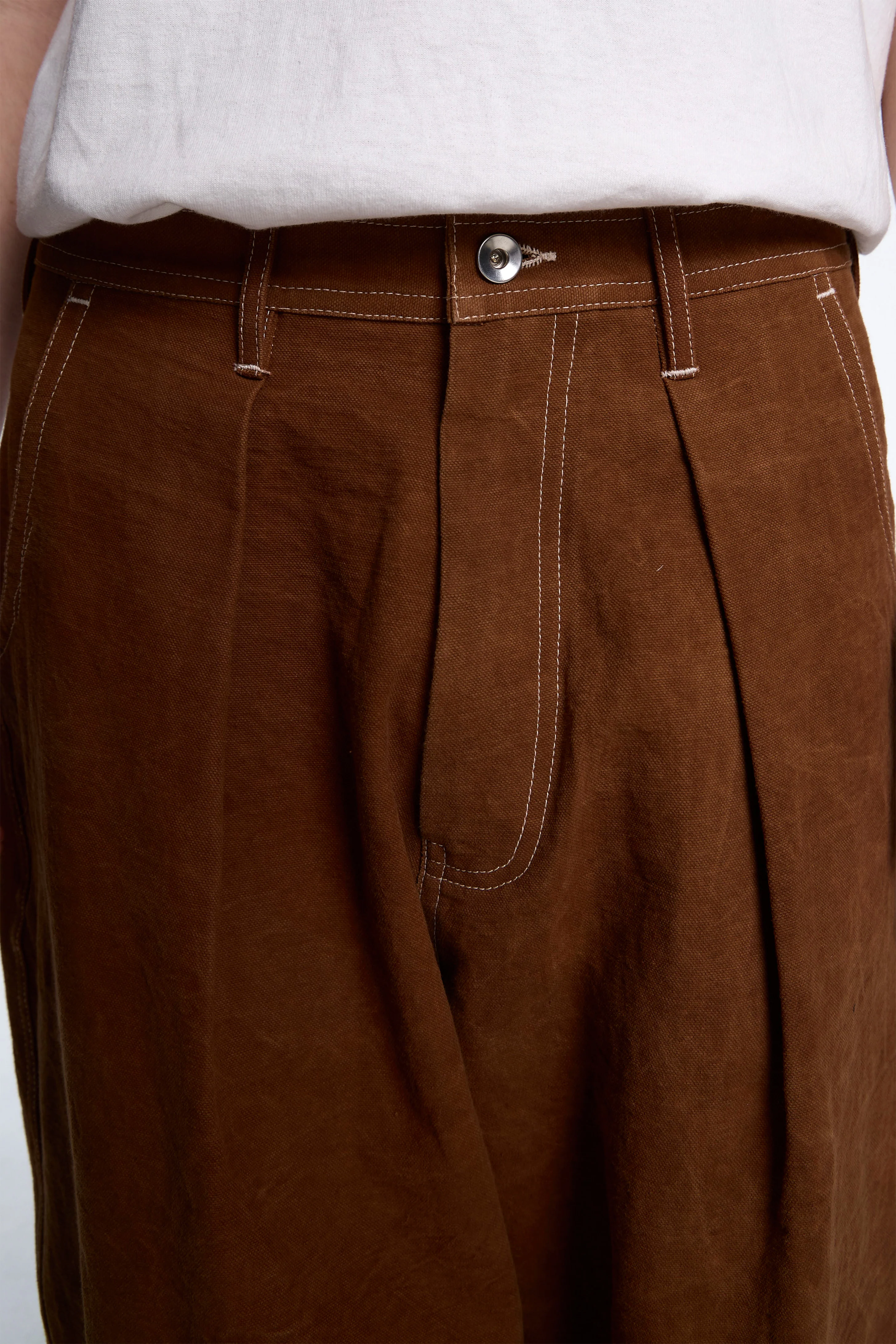 Lush Pants Brown Wonky-Wear. - Image 3