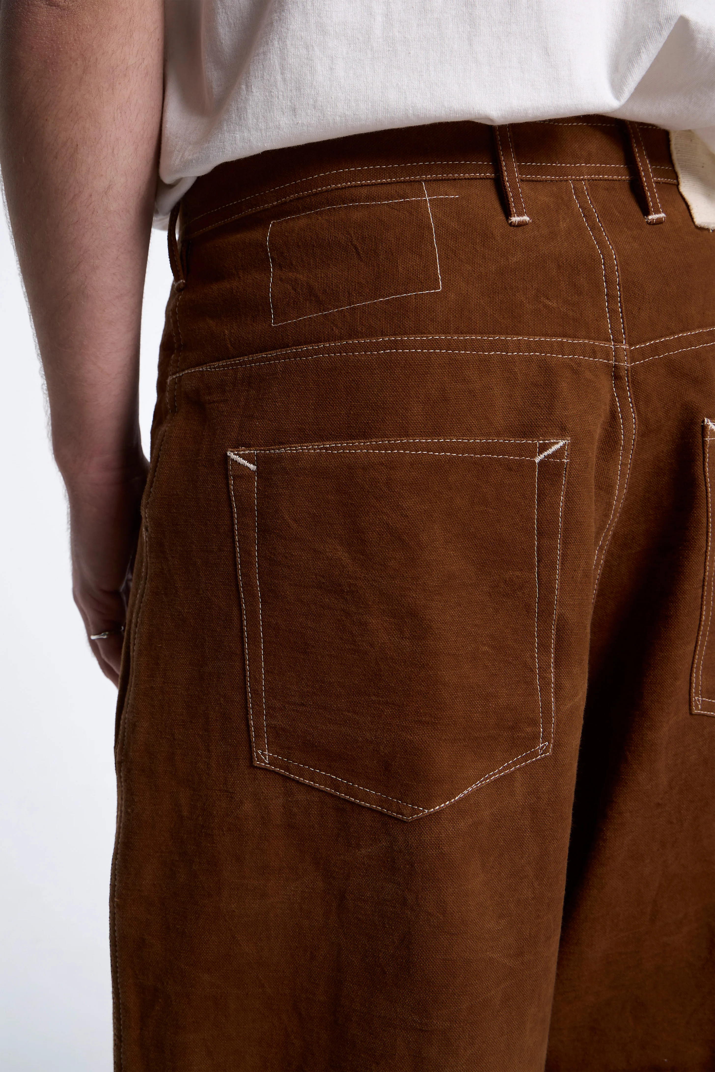 Lush Pants Brown Wonky-Wear. - Image 5
