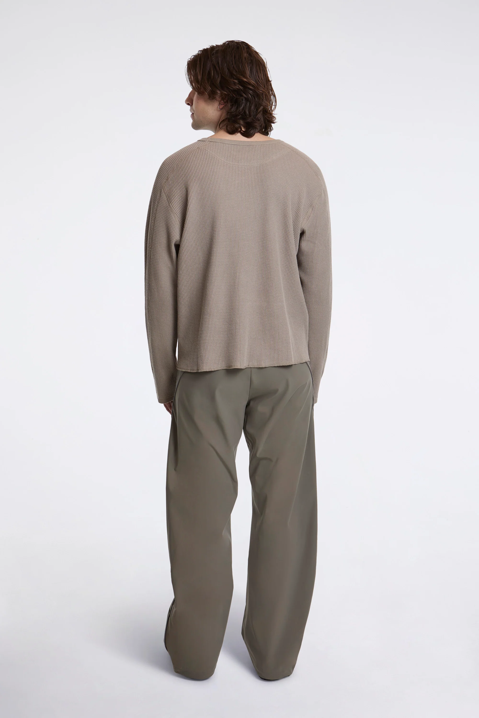 Straight Leg Pants Stone Grey - Image 7