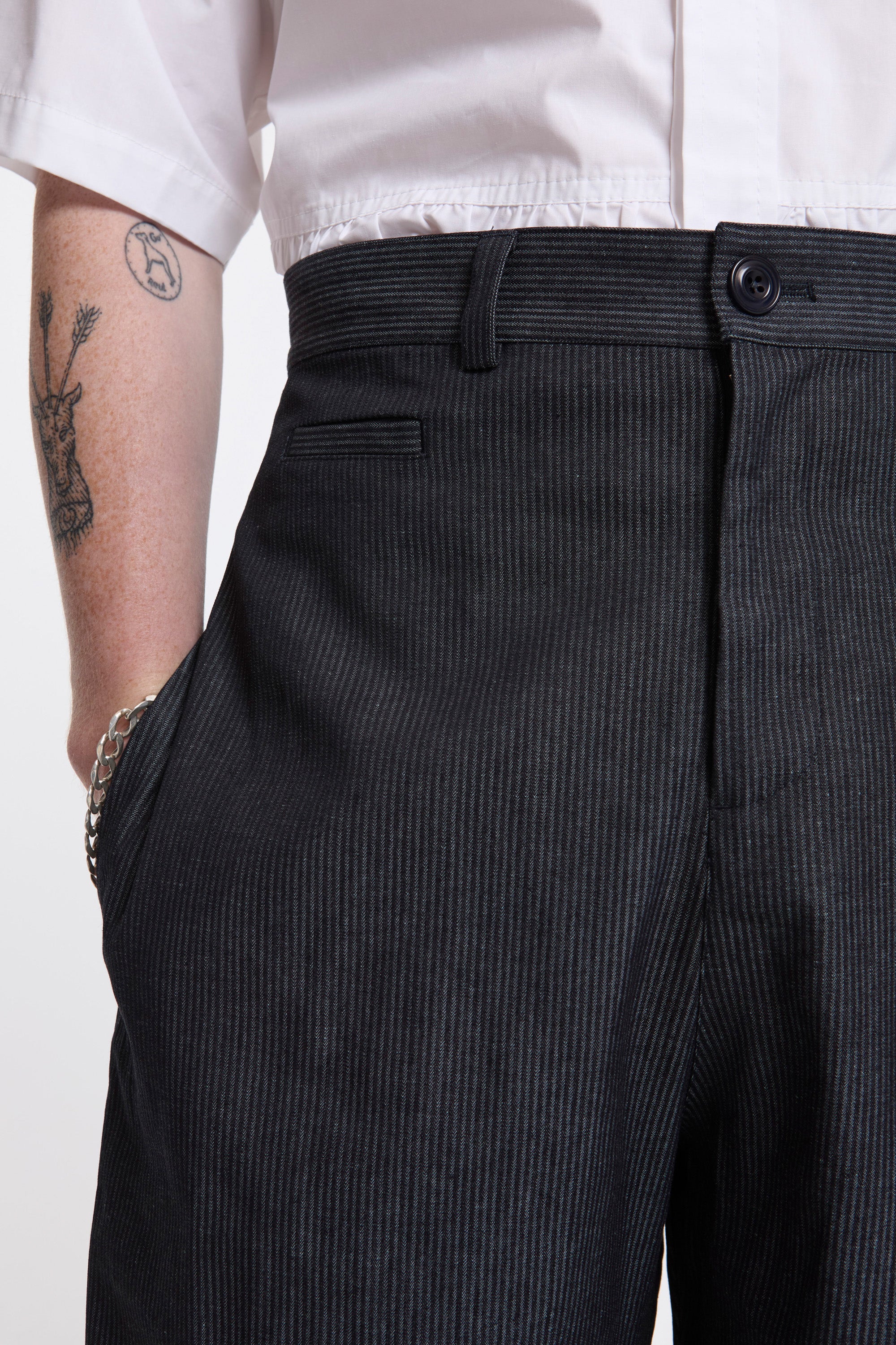 Stripe Shorts Indigo Stripe - Image 3
