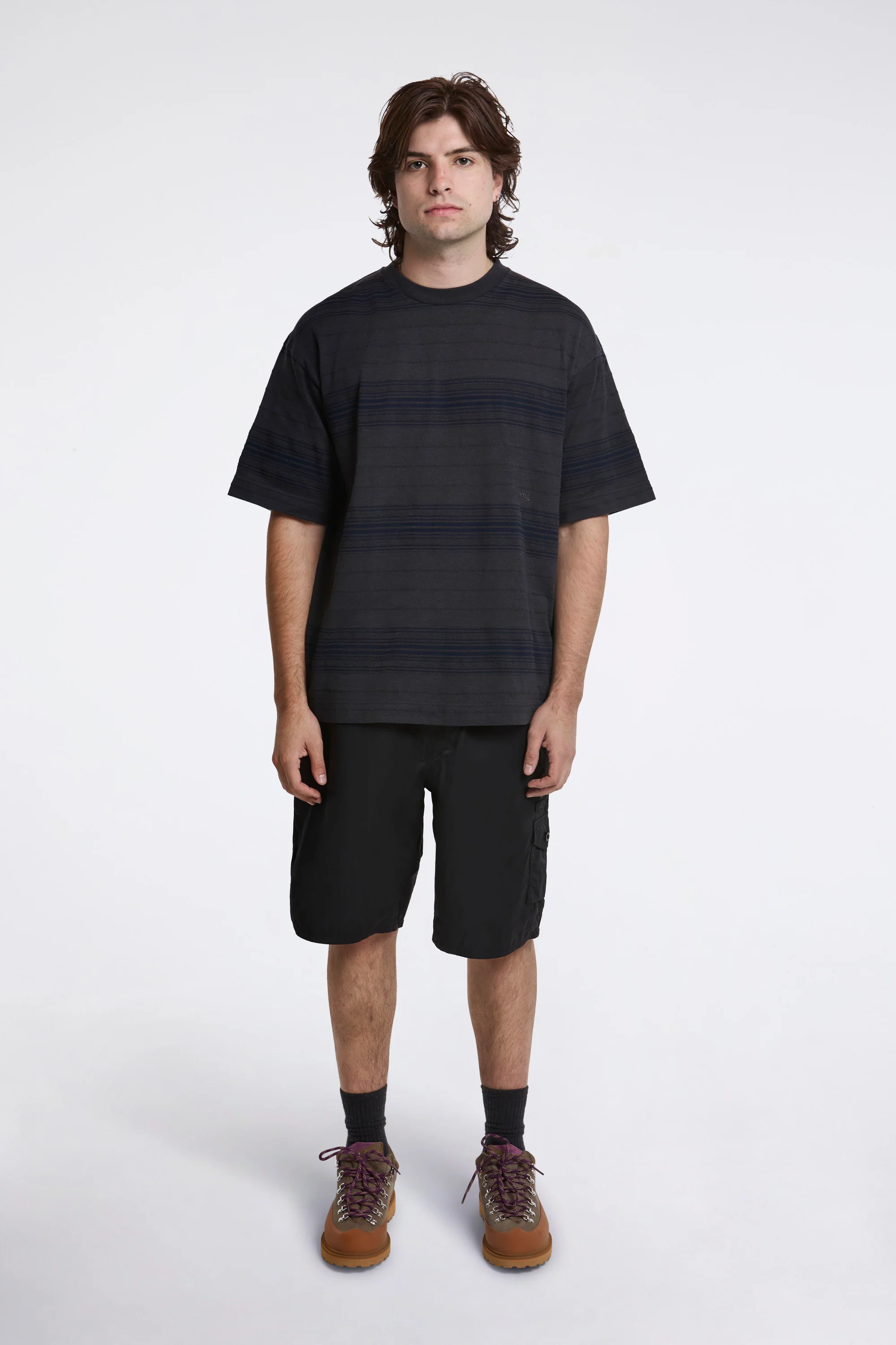 Stripe Tee Charcoal - Image 3