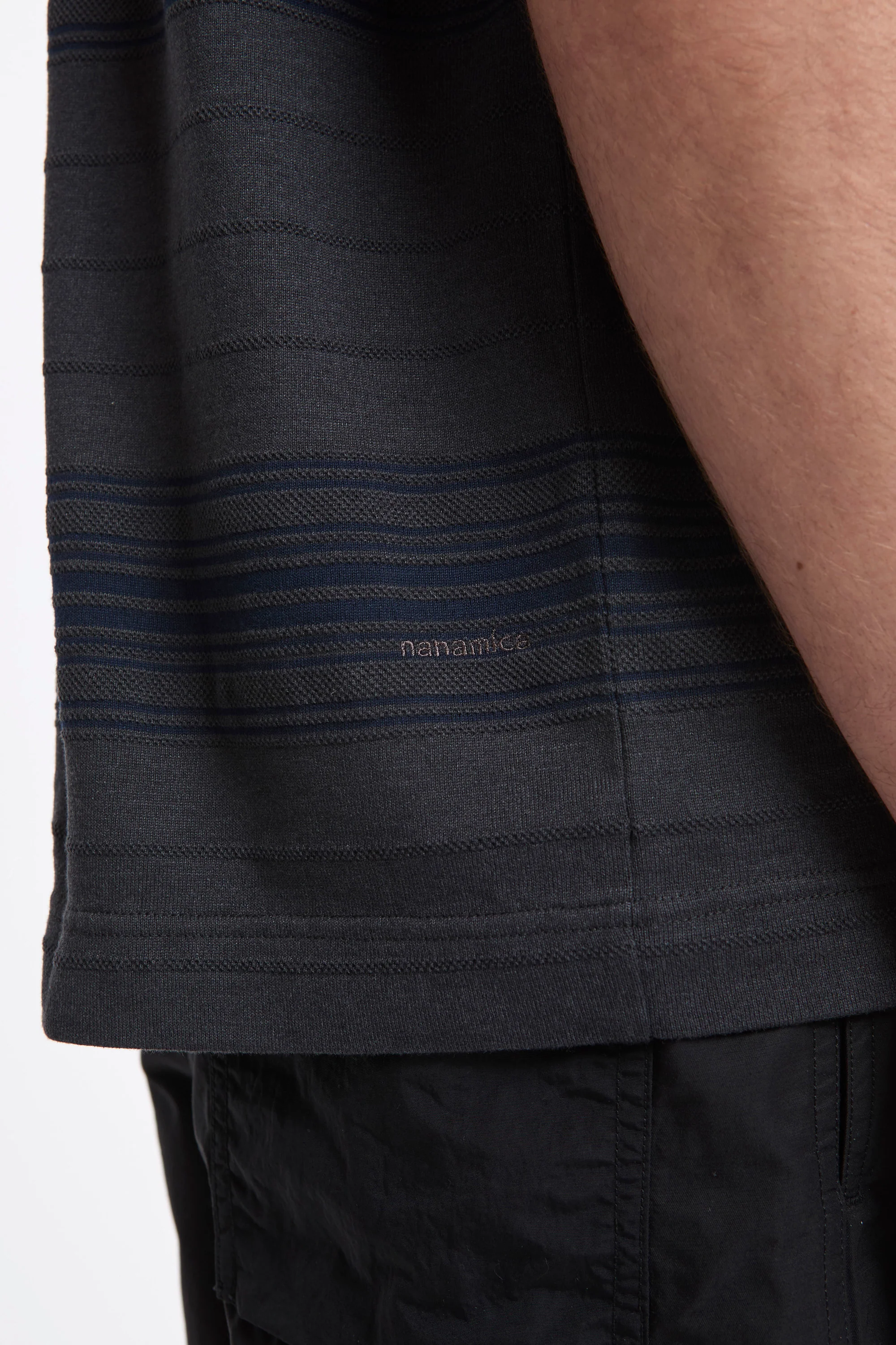 Stripe Tee Charcoal - Image 6