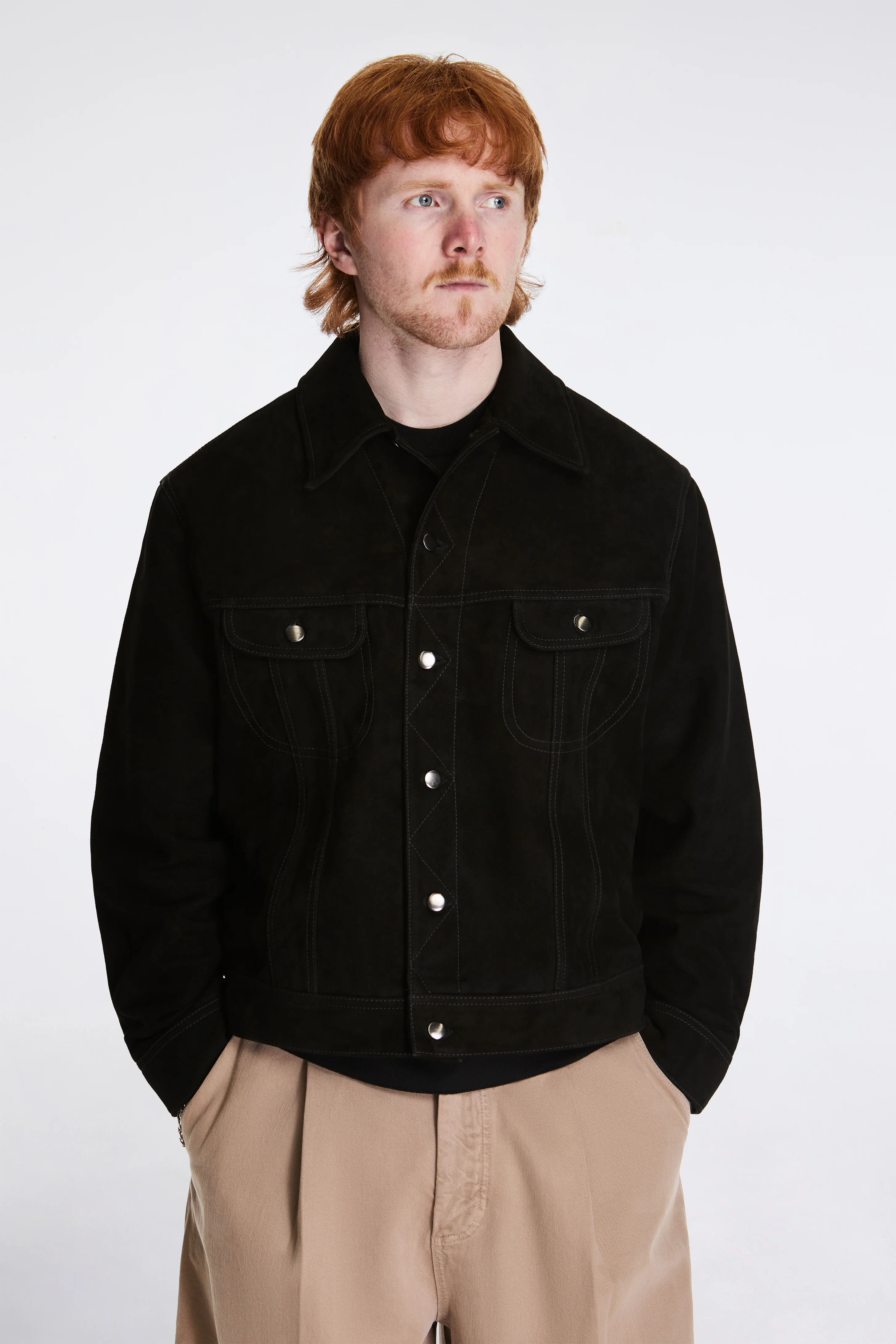 Boston Jacket Suede Black - Image 2