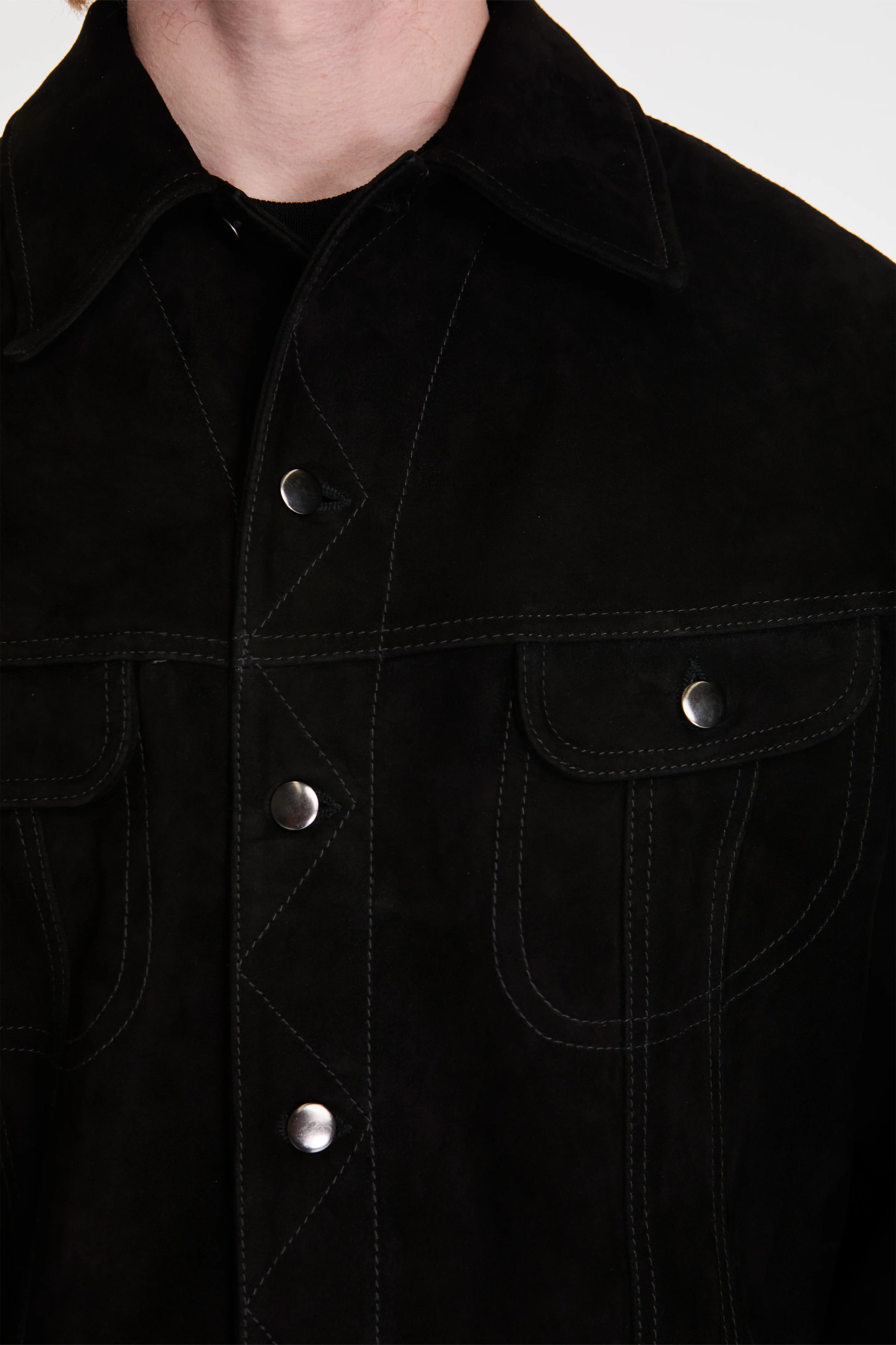 Boston Jacket Suede Black - Image 3