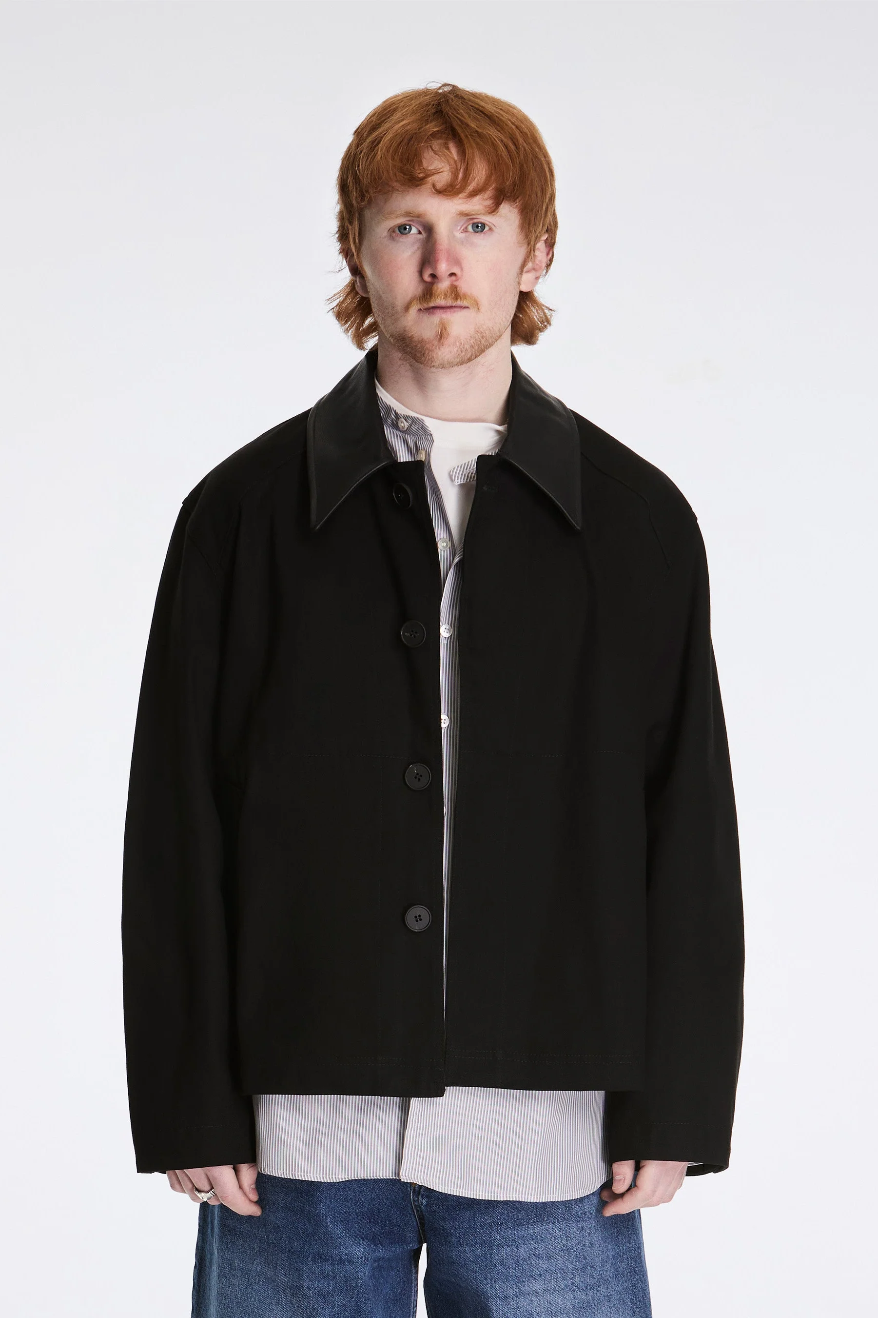 Dover Jacket Cotton Canvas Black - Image 2