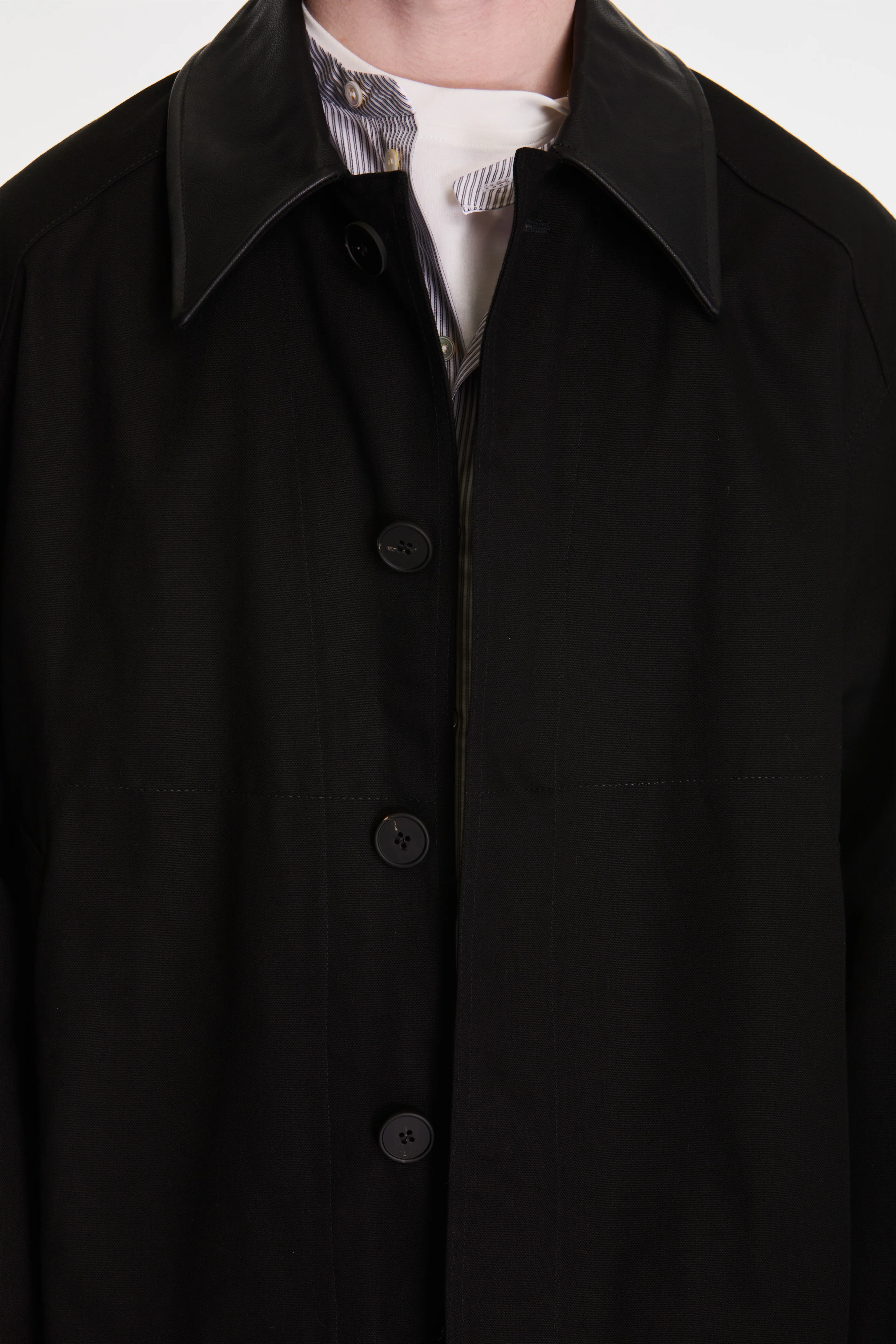 Dover Jacket Cotton Canvas Black - Image 3