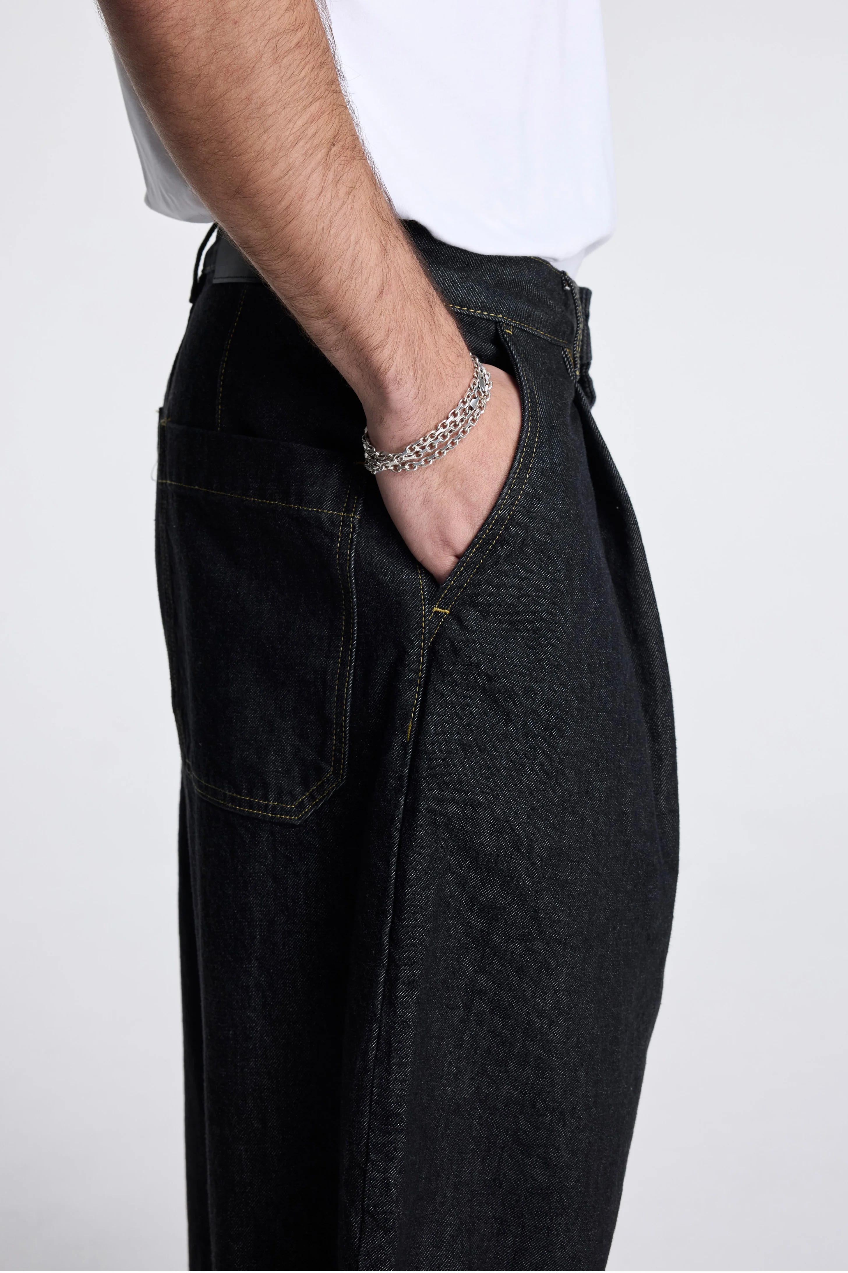 Puch Pants 13Oz Italian Denim Black - Image 5