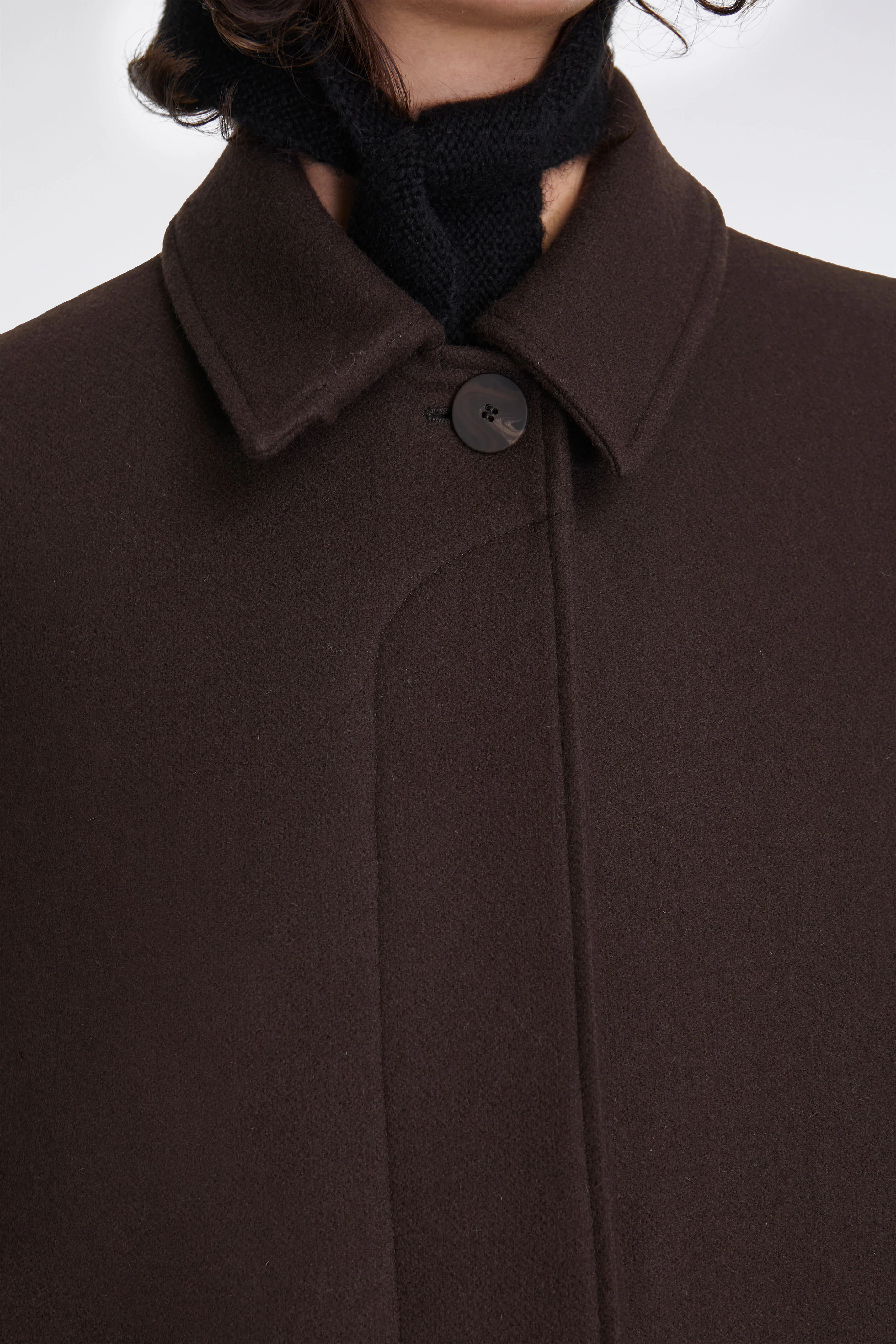 Ria Rounded Overcoat Espresso - Image 3