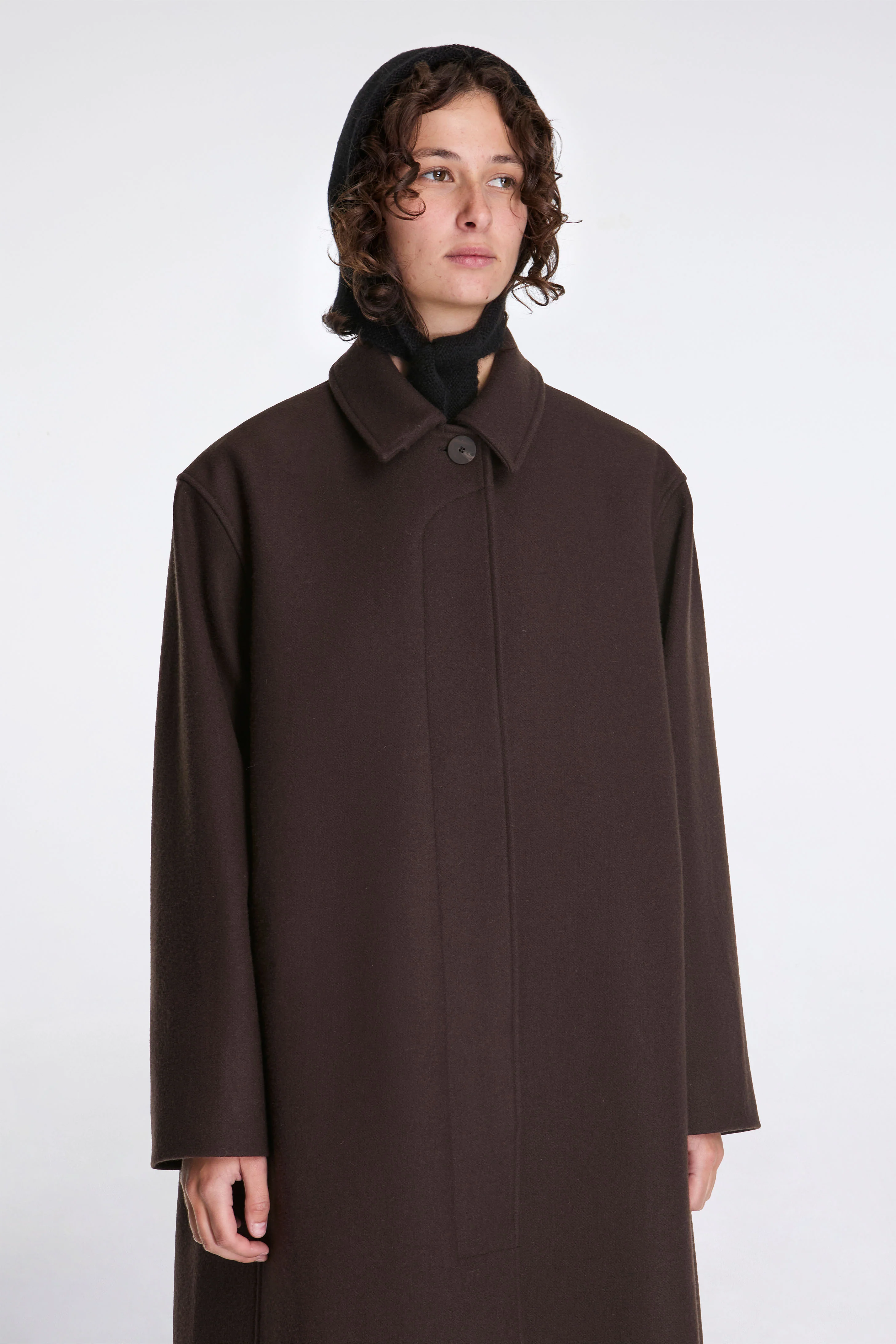Ria Rounded Overcoat Espresso - Image 4
