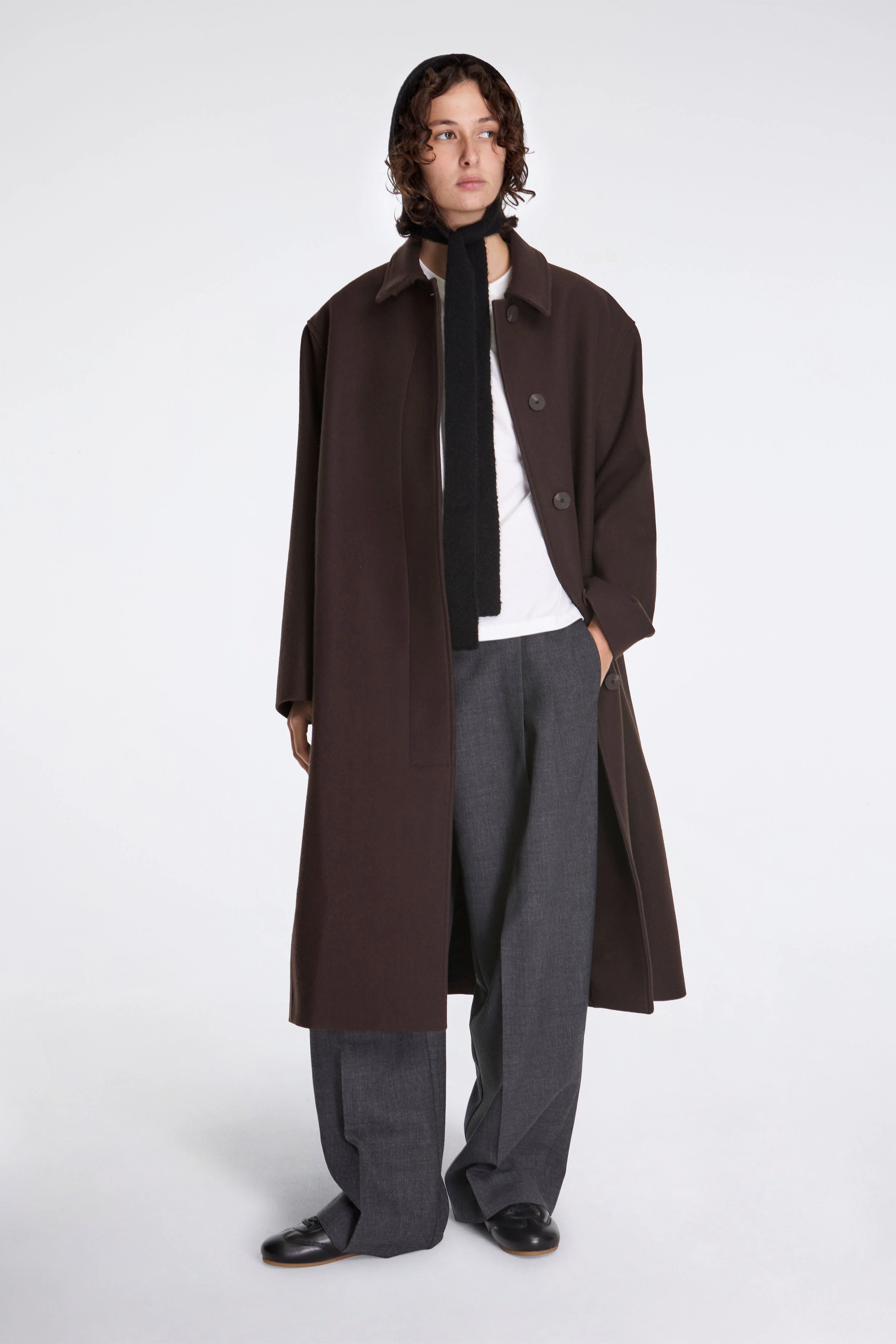 Ria Rounded Overcoat Espresso - Image 5