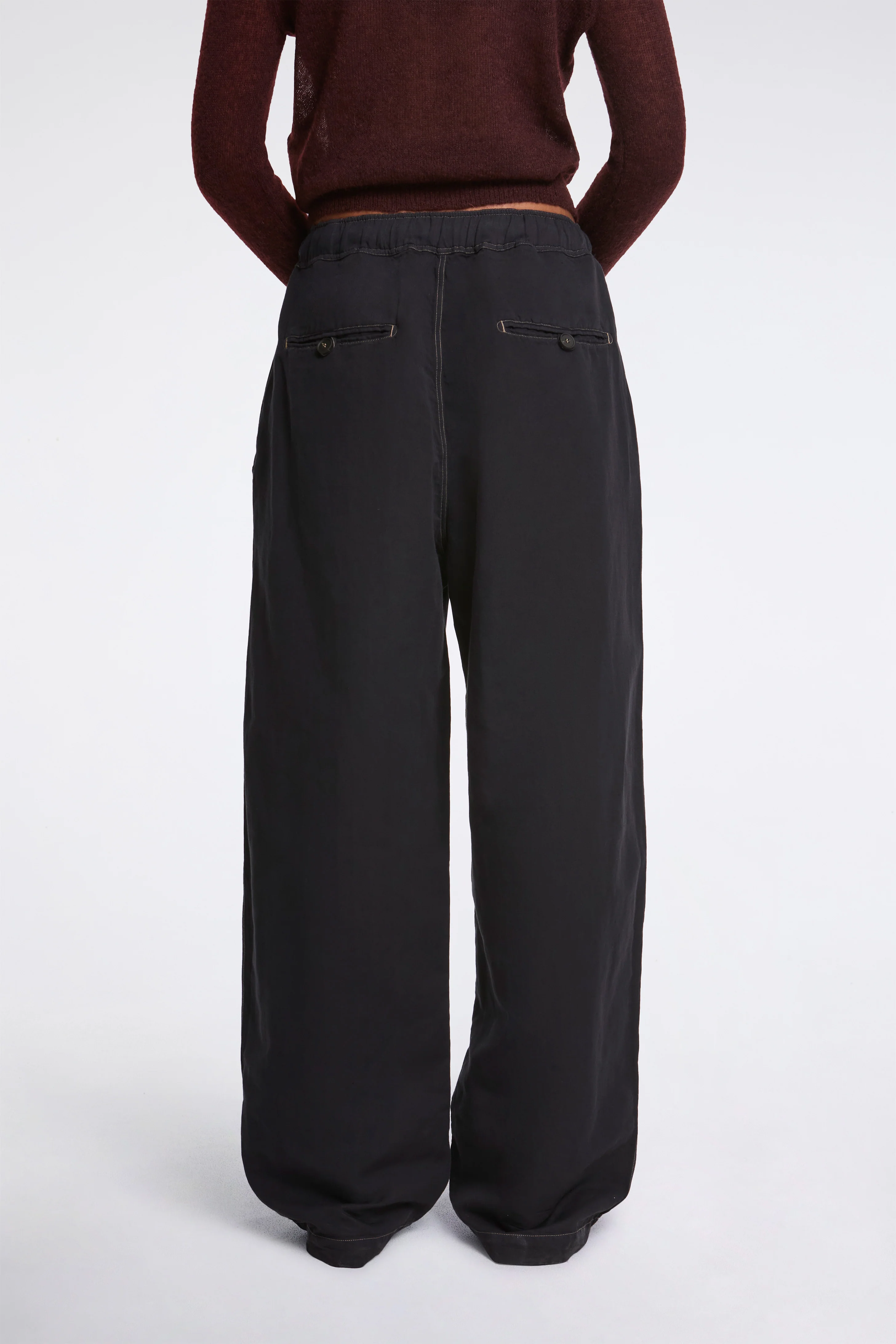 Sonny GD Linen Pants Black Grape - Image 3