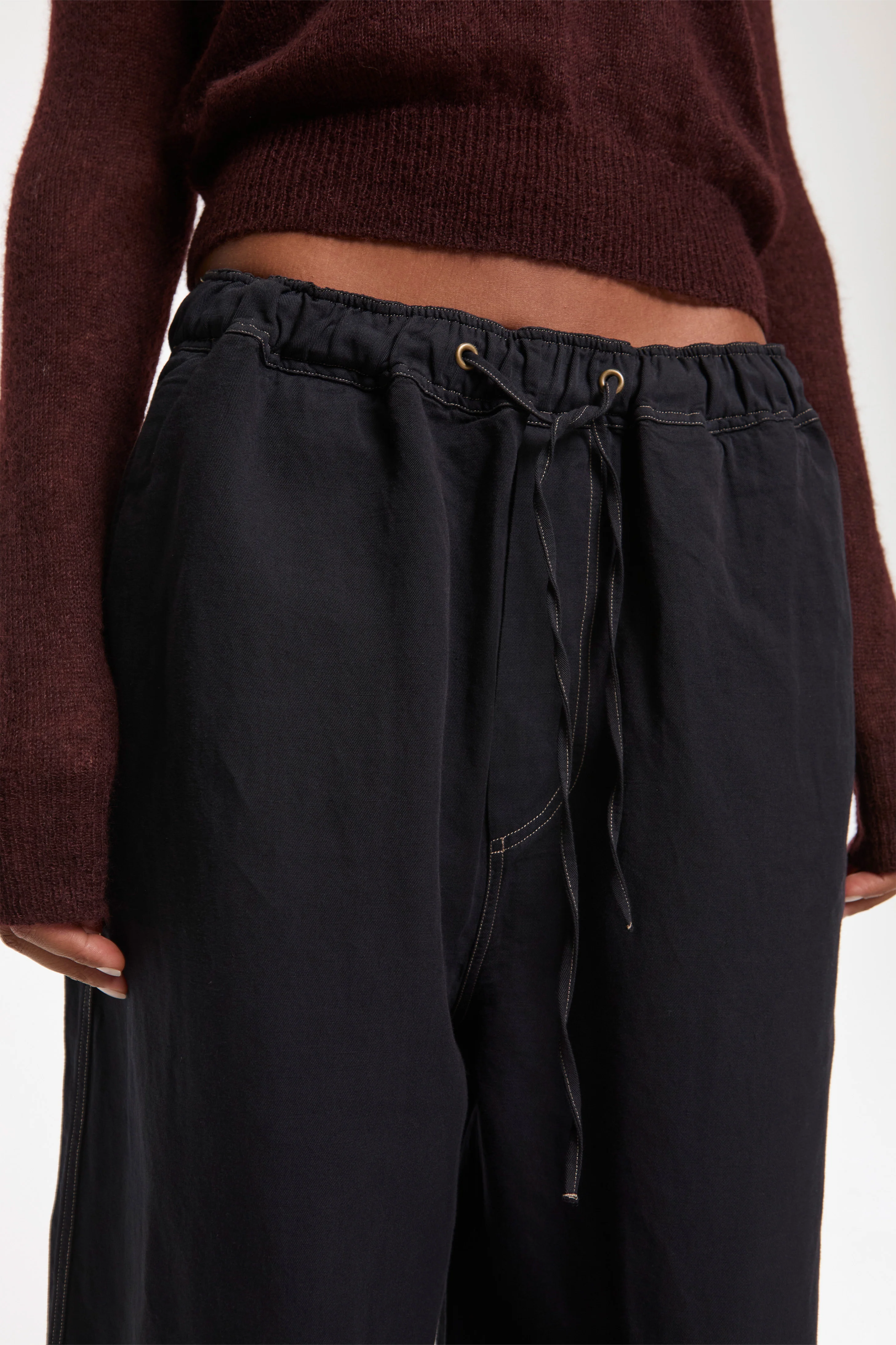 Sonny GD Linen Pants Black Grape - Image 4
