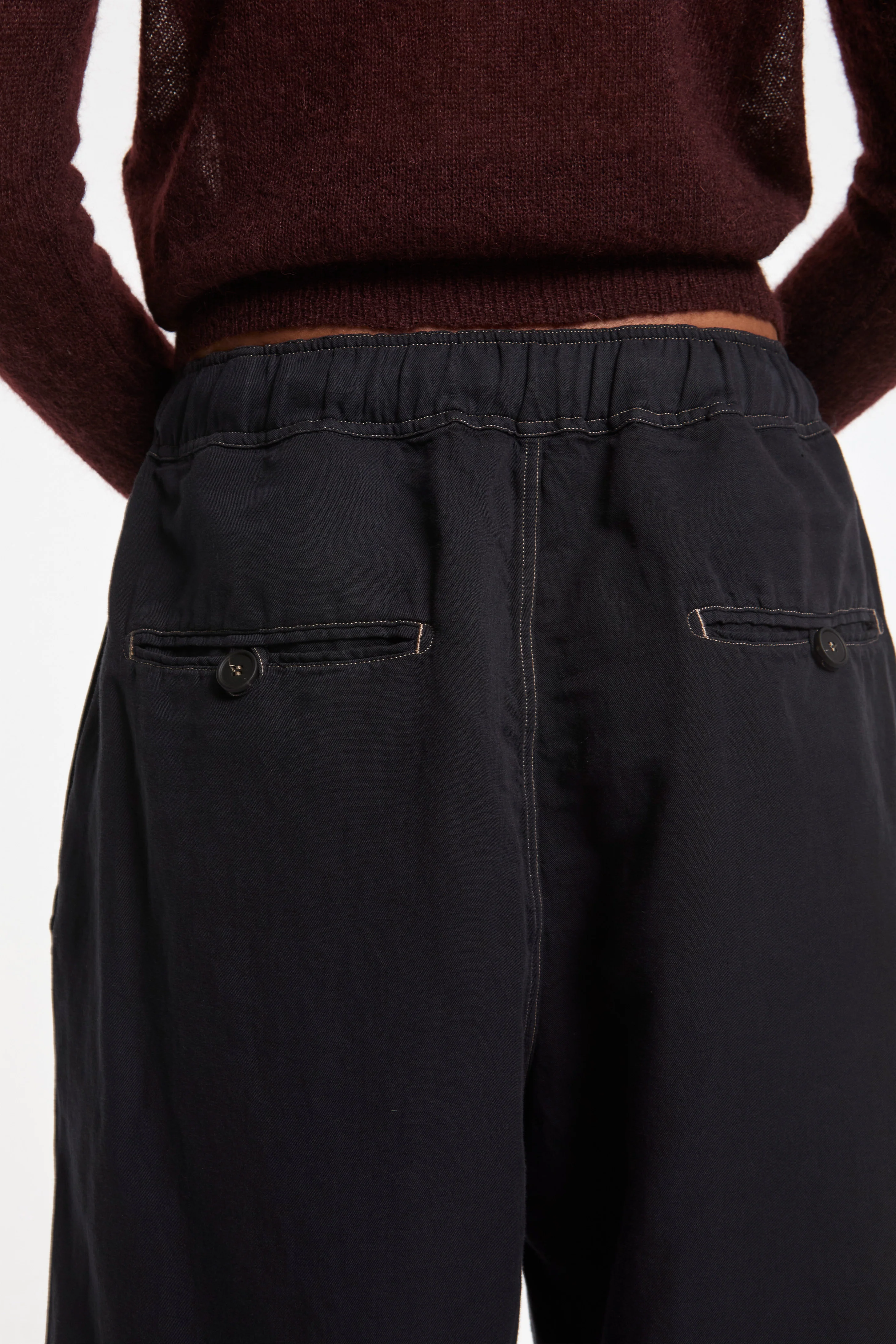 Sonny GD Linen Pants Black Grape - Image 5