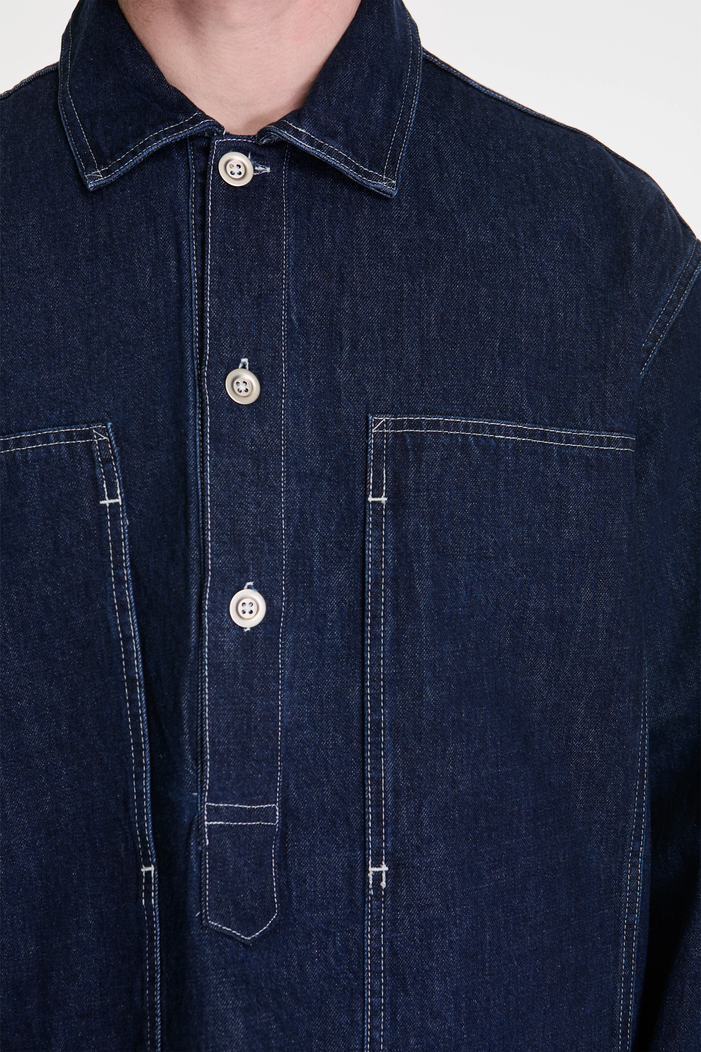 York Shirt Japanese Denim Indigo Wash - Image 3