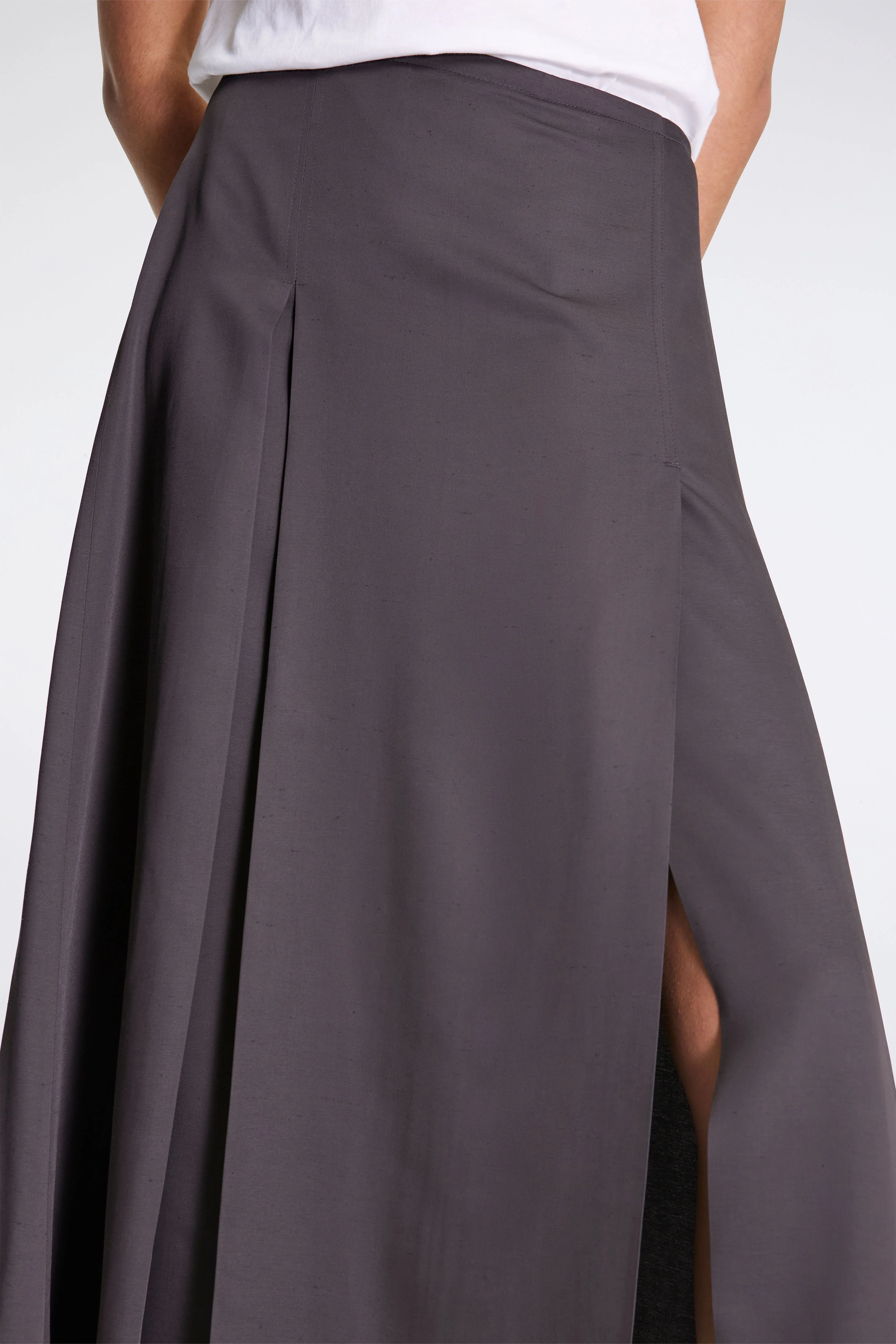 Youri Pleat Front Skirt Slate - Image 4