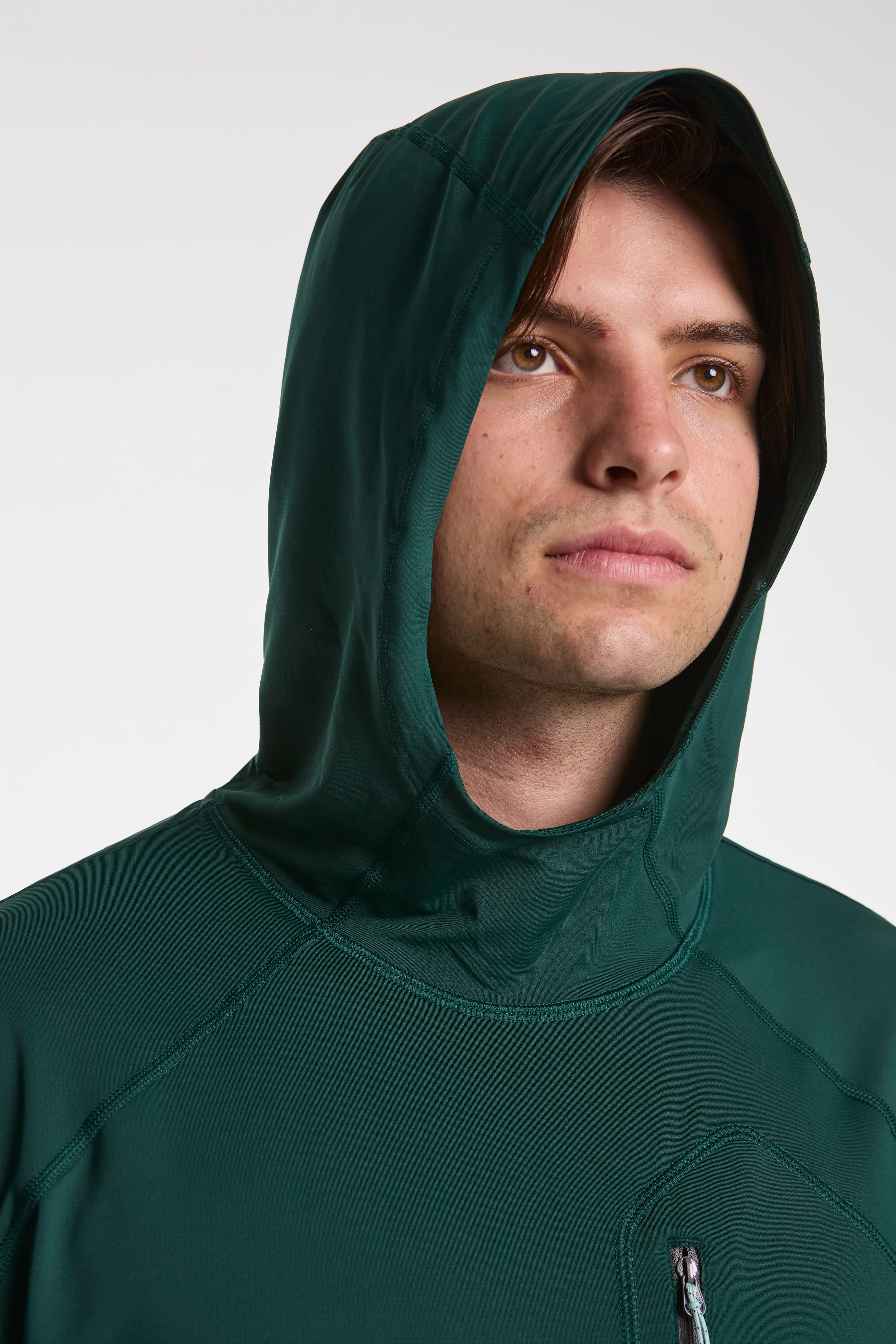 Sun Hoodie Mens Dark Pine - Image 5