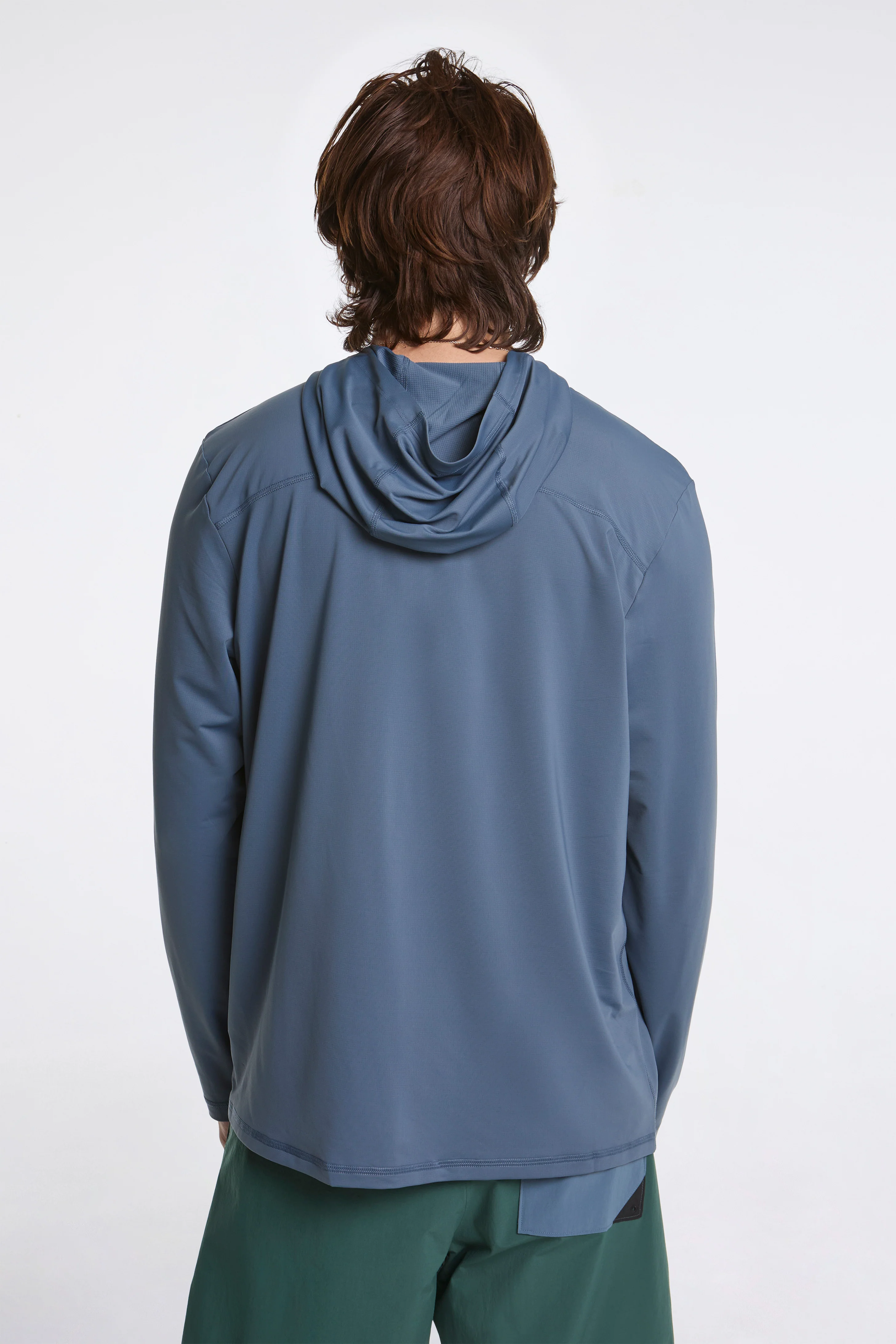 Sun Hoodie Mens Stone Blue - Image 2